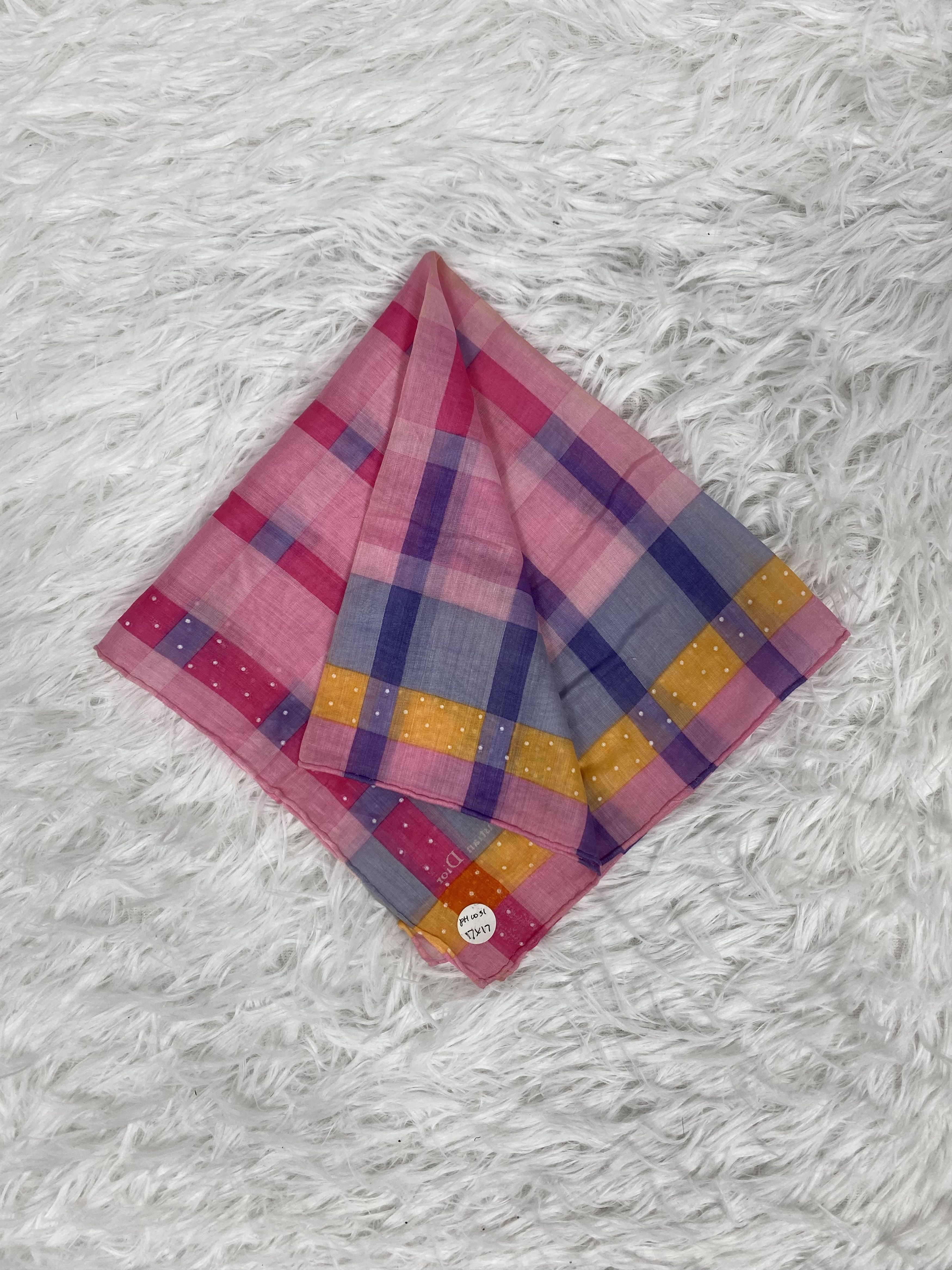 Vintage Vintage Christian Dior Handkerchief PH0031 Size ONE SIZE - 1 Thumbnail