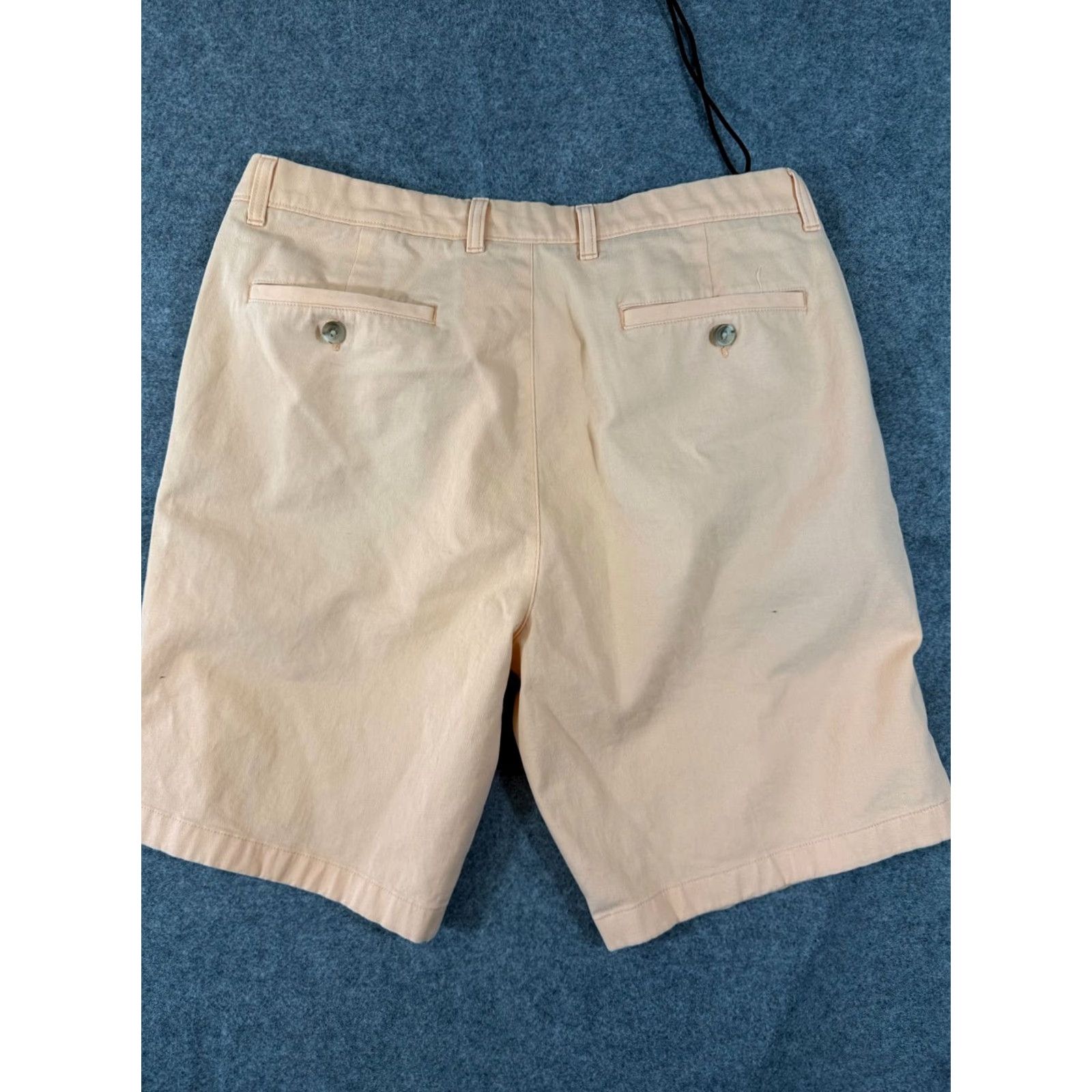 Roundtree & Yorke Roundtree & Yorke Chino Shorts Mens 36 Coral Stretch Flat Front Slash Pockets Regular Inseam 9in Casual Summer Size US 36 / EU 52 - 6 Thumbnail