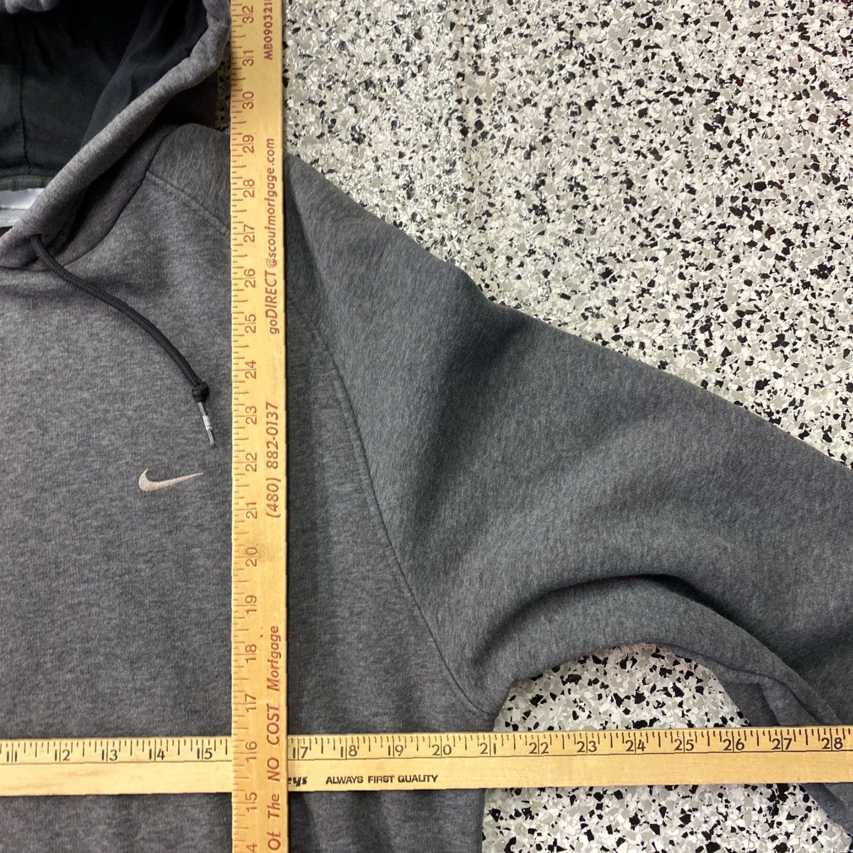 Nike VINTAGE Nike Hoodie Mens Large Gray Y2K Swoosh Embroidered Sweatshirt Sweatshirt Hoodie Nike Sportswear Logo Size US L / EU 52-54 / 3 - 3 Thumbnail