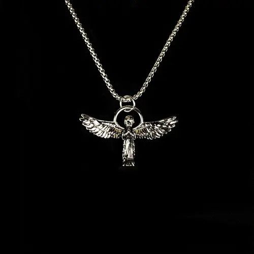 VIBE Angel Necklace Punk Chain Y2K Size ONE SIZE - 4 Thumbnail