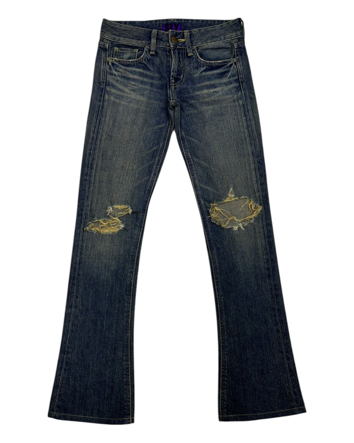 If Six Was Nine × Japanese Brand × Le Grande Bleu (L.G.B.) 🔥FLARE JEANS MADE IN JAPAN SLY BLUE BOOTCUT DENIM Size 27" / US 4 / IT 40 - 7 Thumbnail
