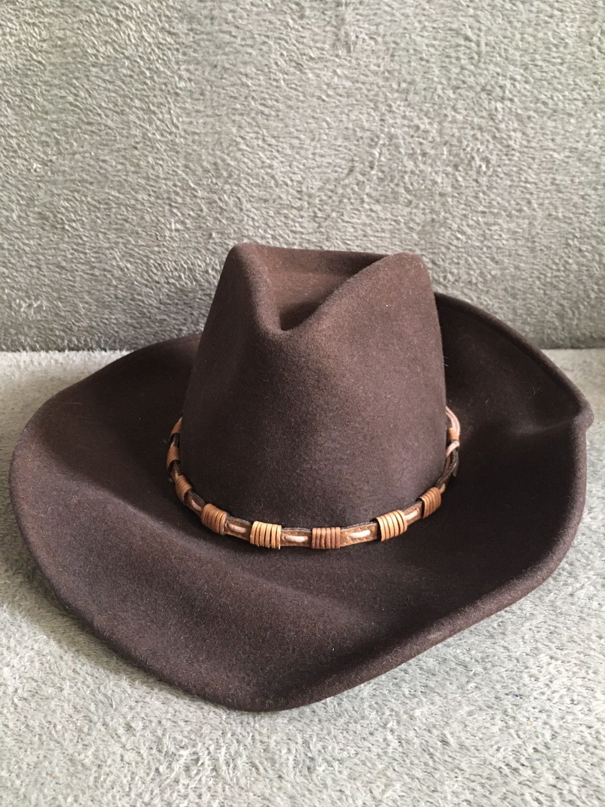 Stetson Stetson Vintage Keeline Brown Wool Cowboy Hat Size S/55 cm Size ONE SIZE - 2 Thumbnail