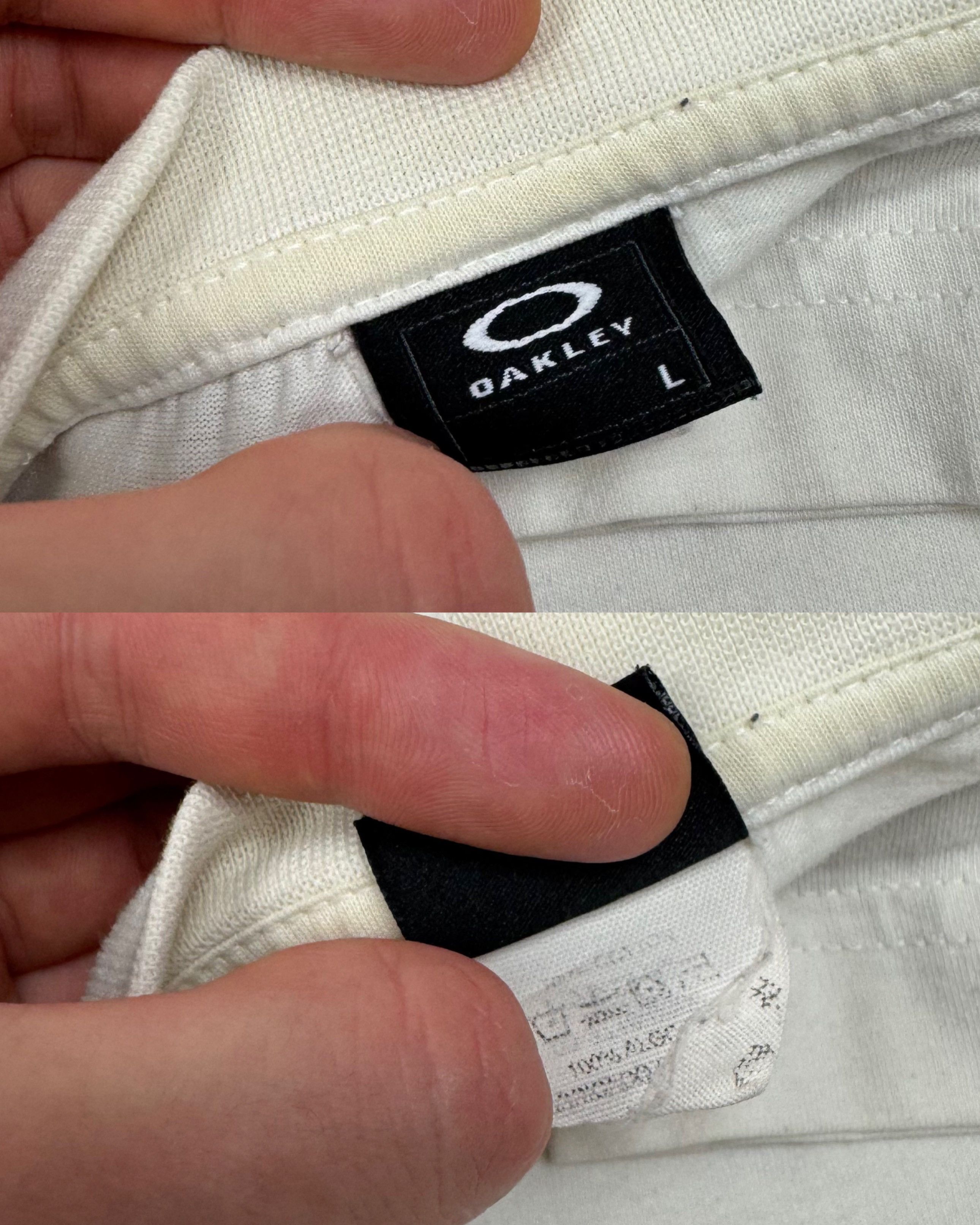 Oakley Oakley Men's White Blue Logo Cotton Long Sleeve Shirt Large Size US L / EU 52-54 / 3 - 2 Thumbnail