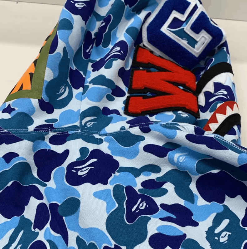 Bape BAPE Blue ABC Camo Shark Full Zip Hoodie Size US M / EU 48-50 / 2 - 6 Thumbnail
