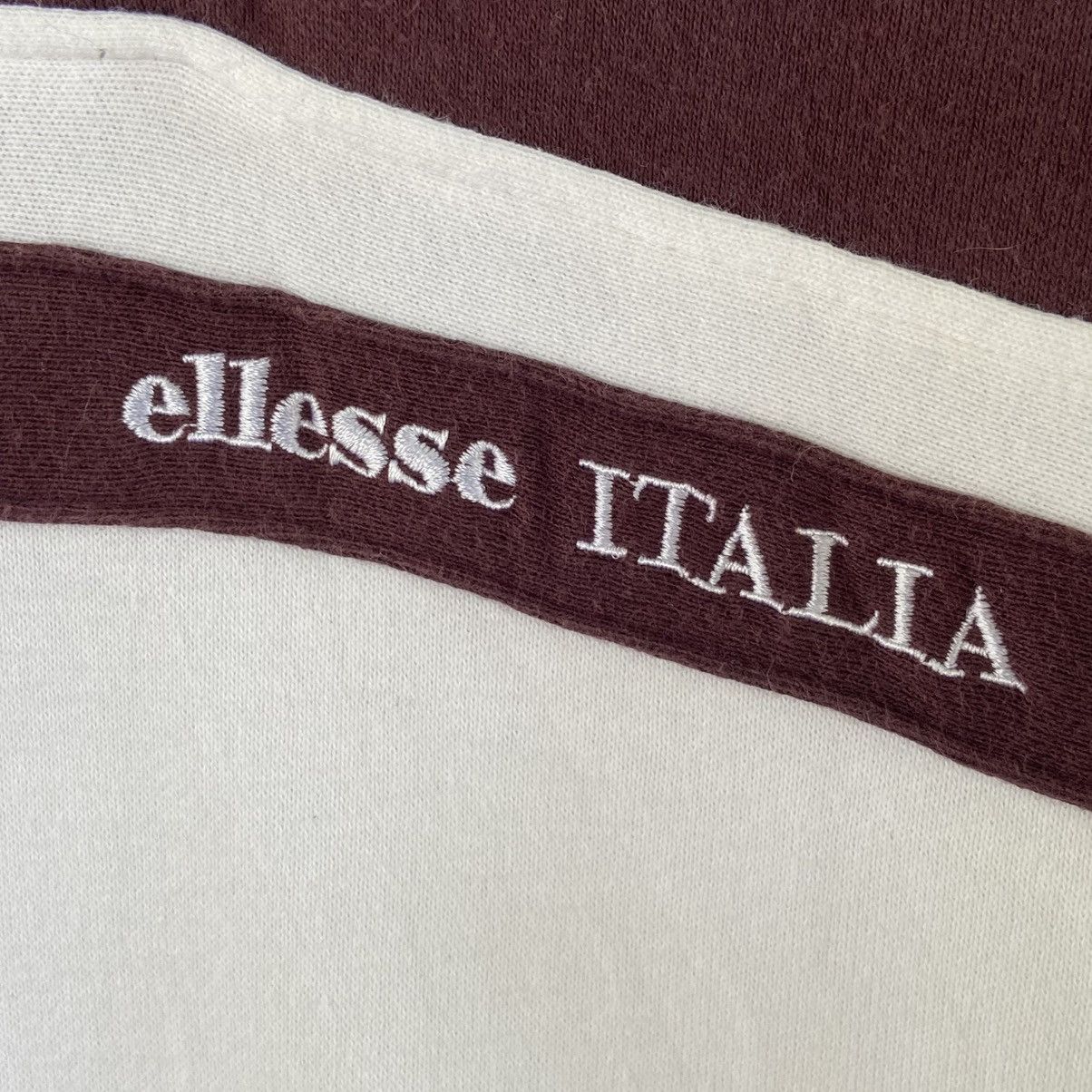 Ellesse × Vintage Vintage Ellesse Italia Halfzip Sweatshirt Size L / US 10 / IT 46 - 3 Thumbnail