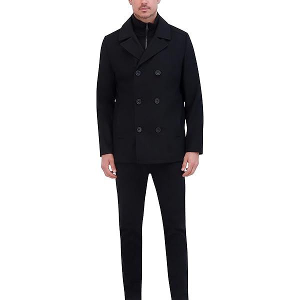 Ben Sherman Ben Sherman Wool Peacoat with Funnel-Neck Bib Size US S / EU 44-46 / 1 - 9 Thumbnail