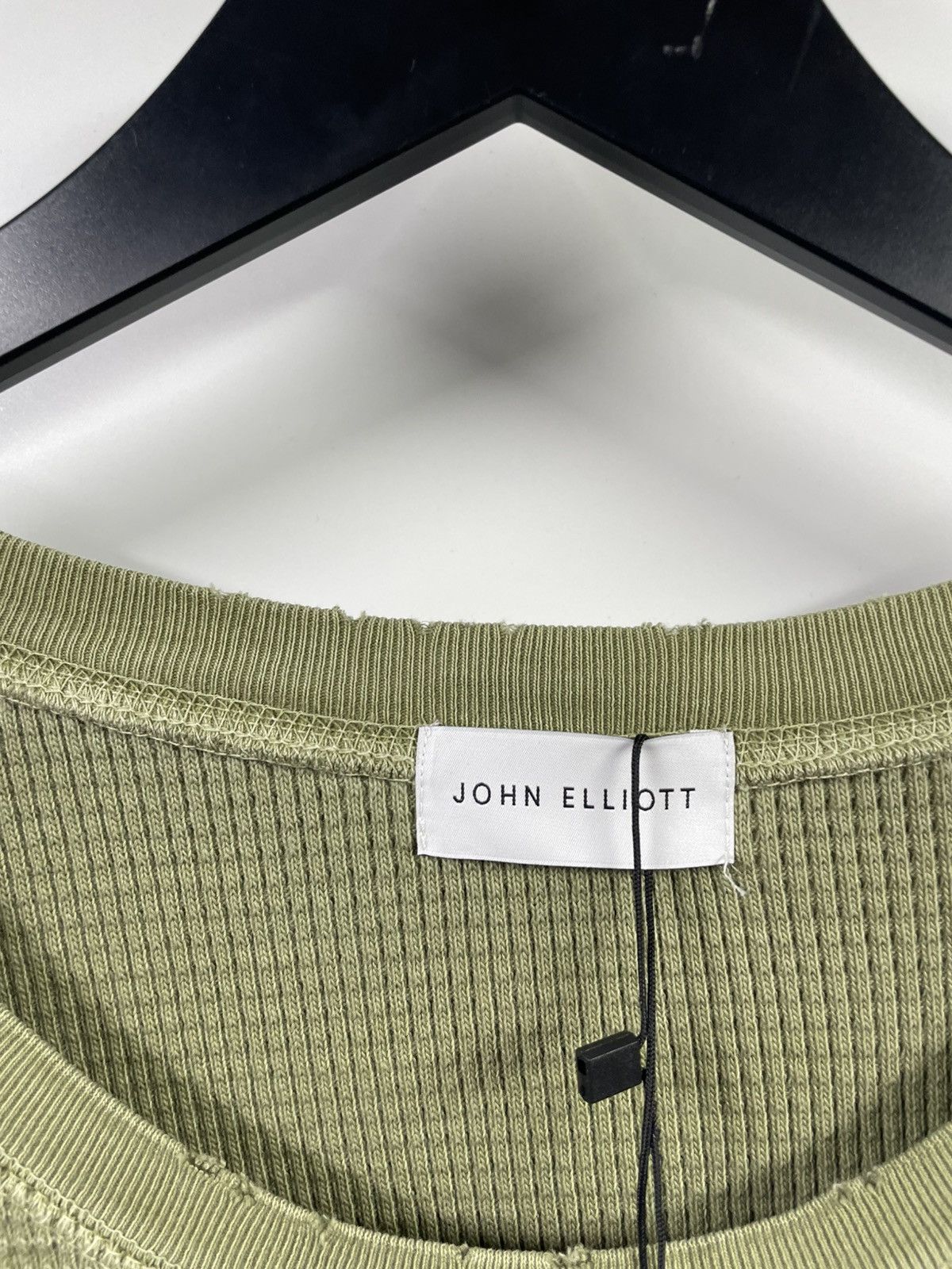John Elliott John Elliott Folsom Thermal Crew Vintage Uniform Green Shirt Size US XXL / EU 58 / 5 - 3 Thumbnail