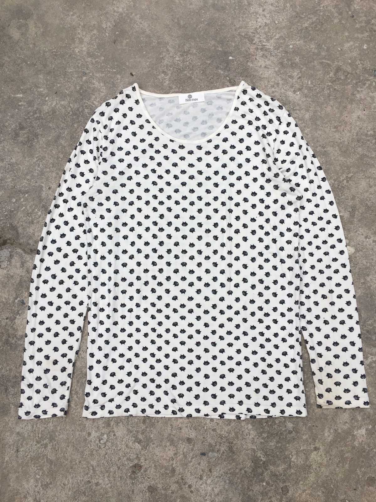 Issey Miyake × Ne-Net Issey miyake ne-net full print cat long sleeve t shirt Size US M / EU 48-50 / 2 - 1 Thumbnail