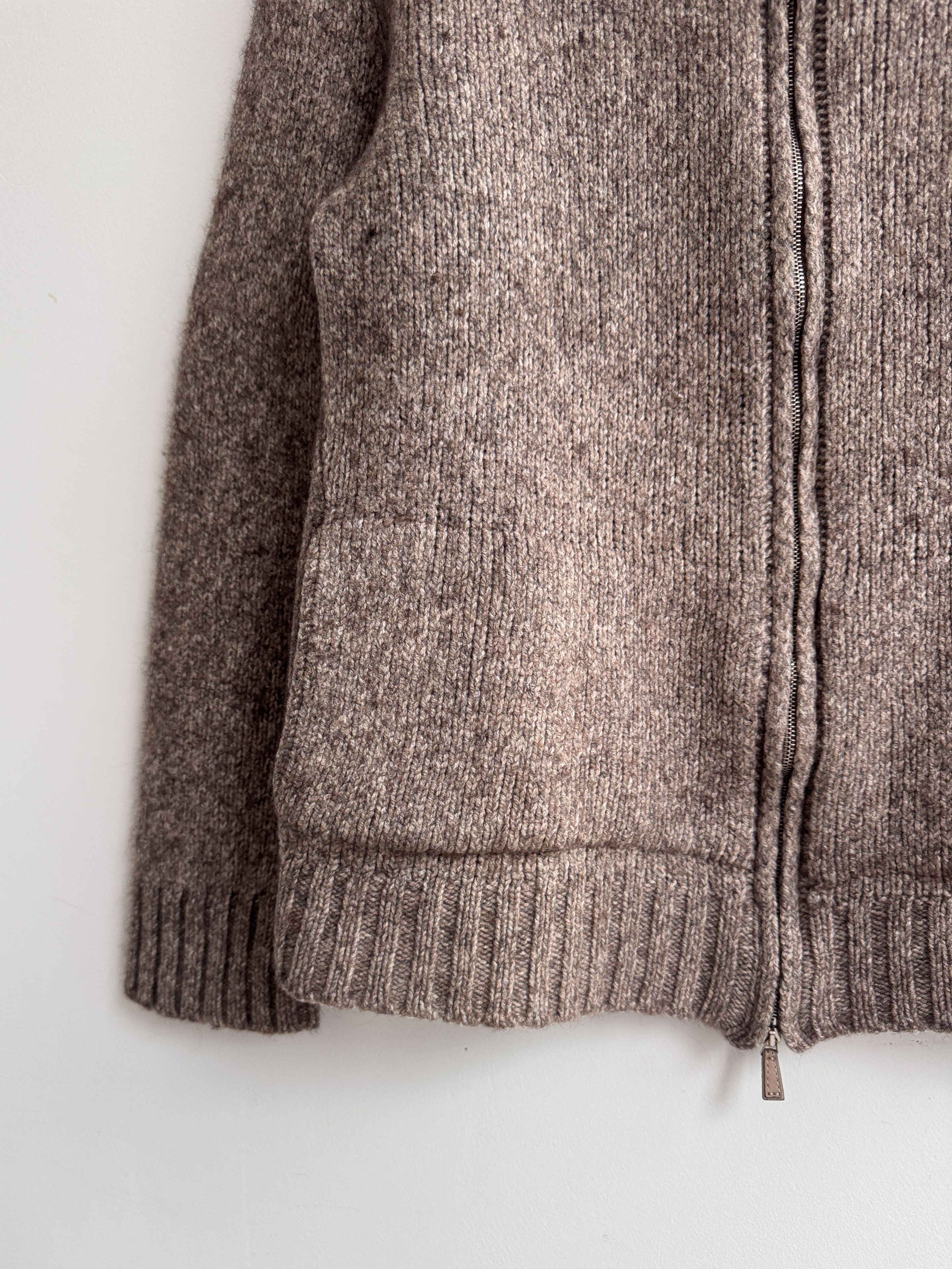 Ermenegildo Zegna Ermenegildo Zegna Full Zip Wool Sweater Size M / US 6-8 / IT 42-44 - 4 Thumbnail