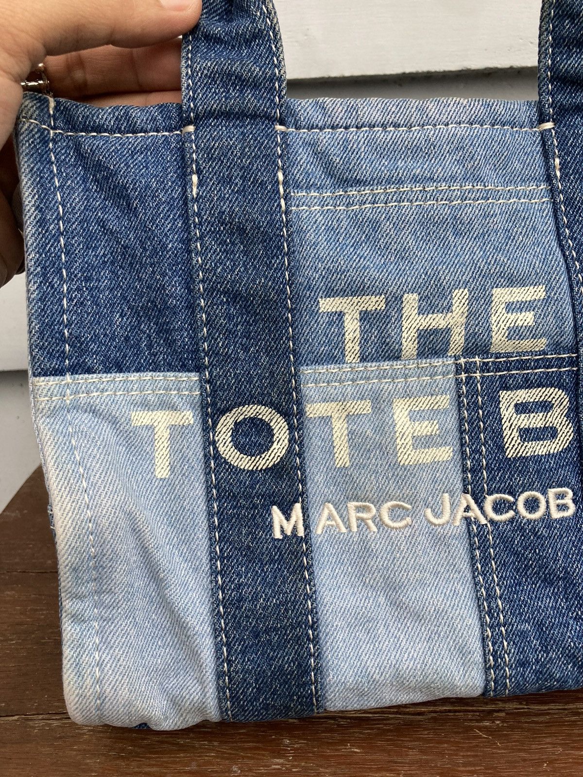 Designer × Vintage The Tote Bag Denim Jeans Material Size ONE SIZE - 3 Thumbnail