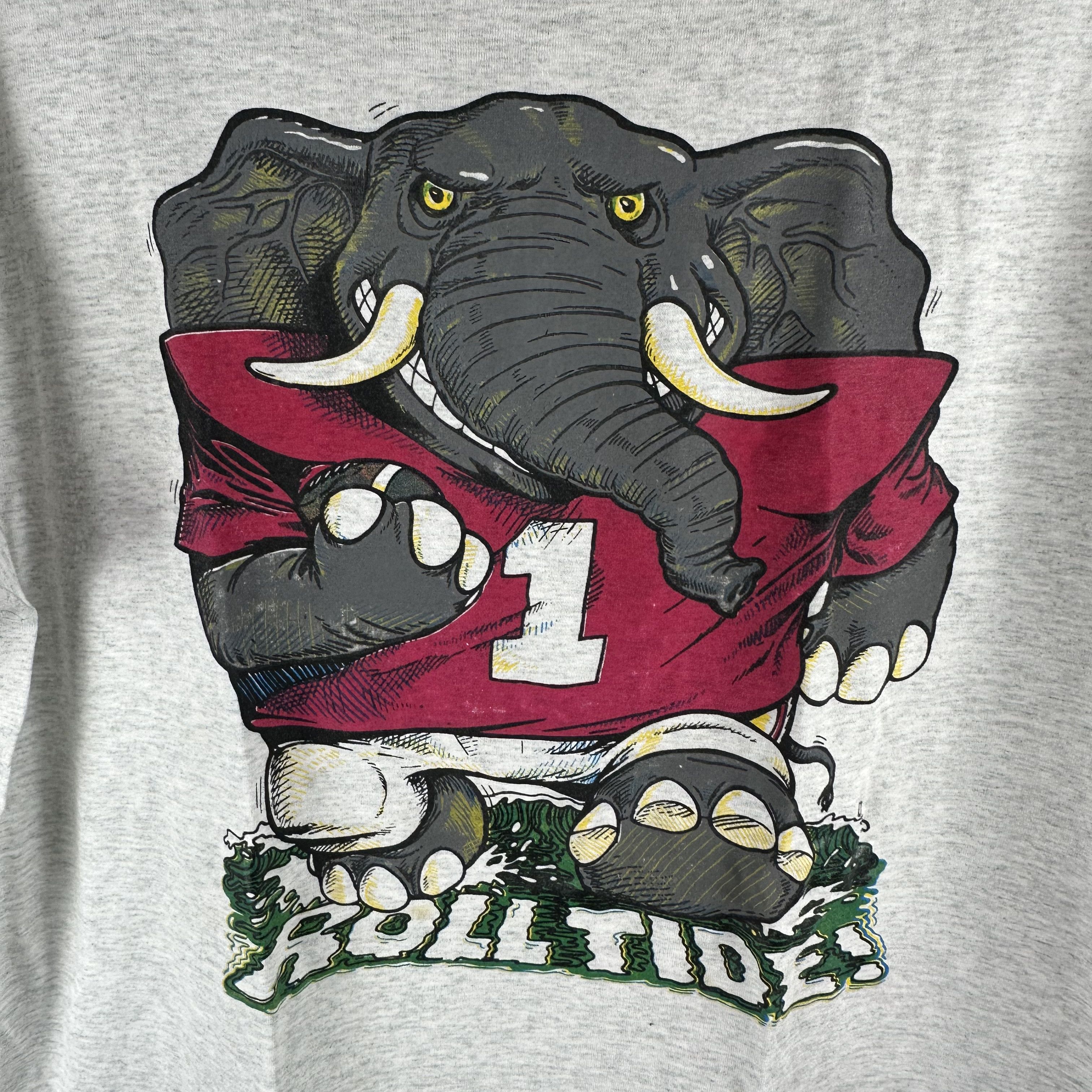Vintage ​​Vintage 90s Alabama Crimson Tide Roll Tide NCAA T-shirt Size US XL / EU 56 / 4 - 2 Thumbnail
