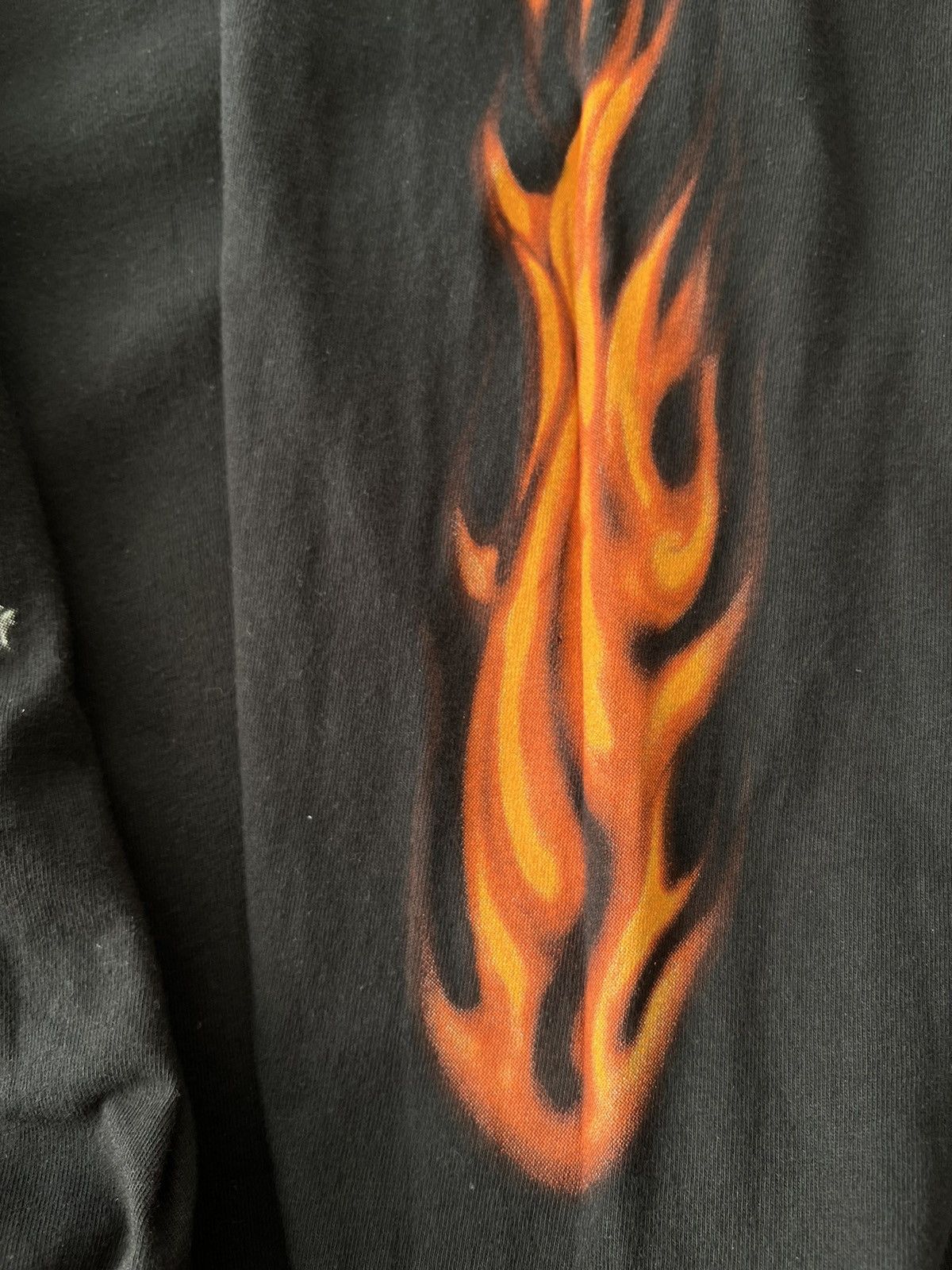 Harley Davidson Vintage 2009 Harley Davidson Fire Flame Long Sleeve T-shirt Size US XXL / EU 58 / 5 - 12 Thumbnail