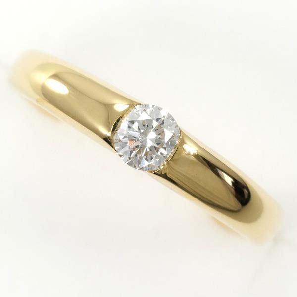 Other Other K18 Yellow Gold Diamond Ring Size 12 Metal Ring in Great Condition Size ONE SIZE - 1 Thumbnail