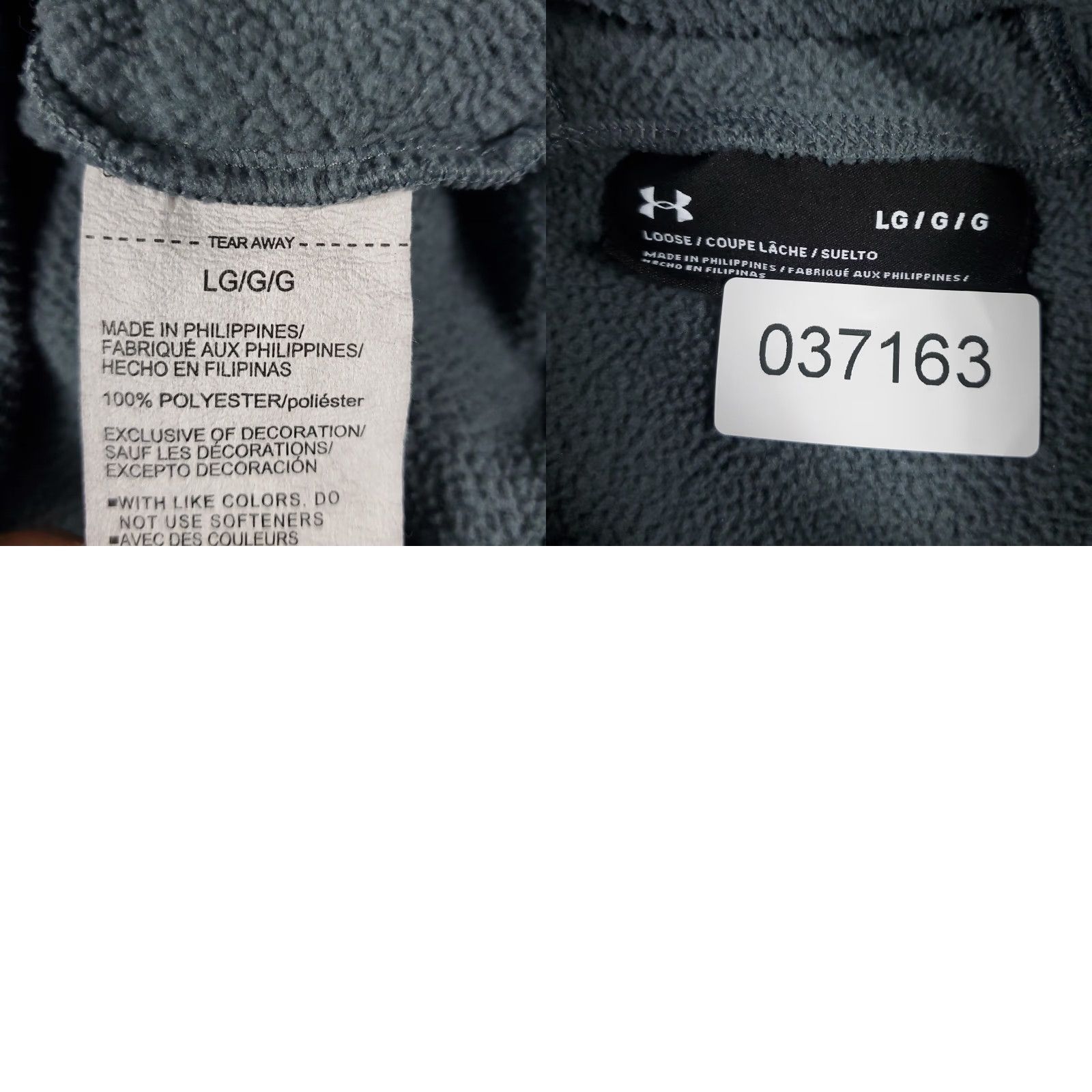 Under Armour VINTAGE Under Armour Hoodie Sweater Pullover Men Large Gray Casual Knit Logo Sports Size US L / EU 52-54 / 3 - 8 Thumbnail