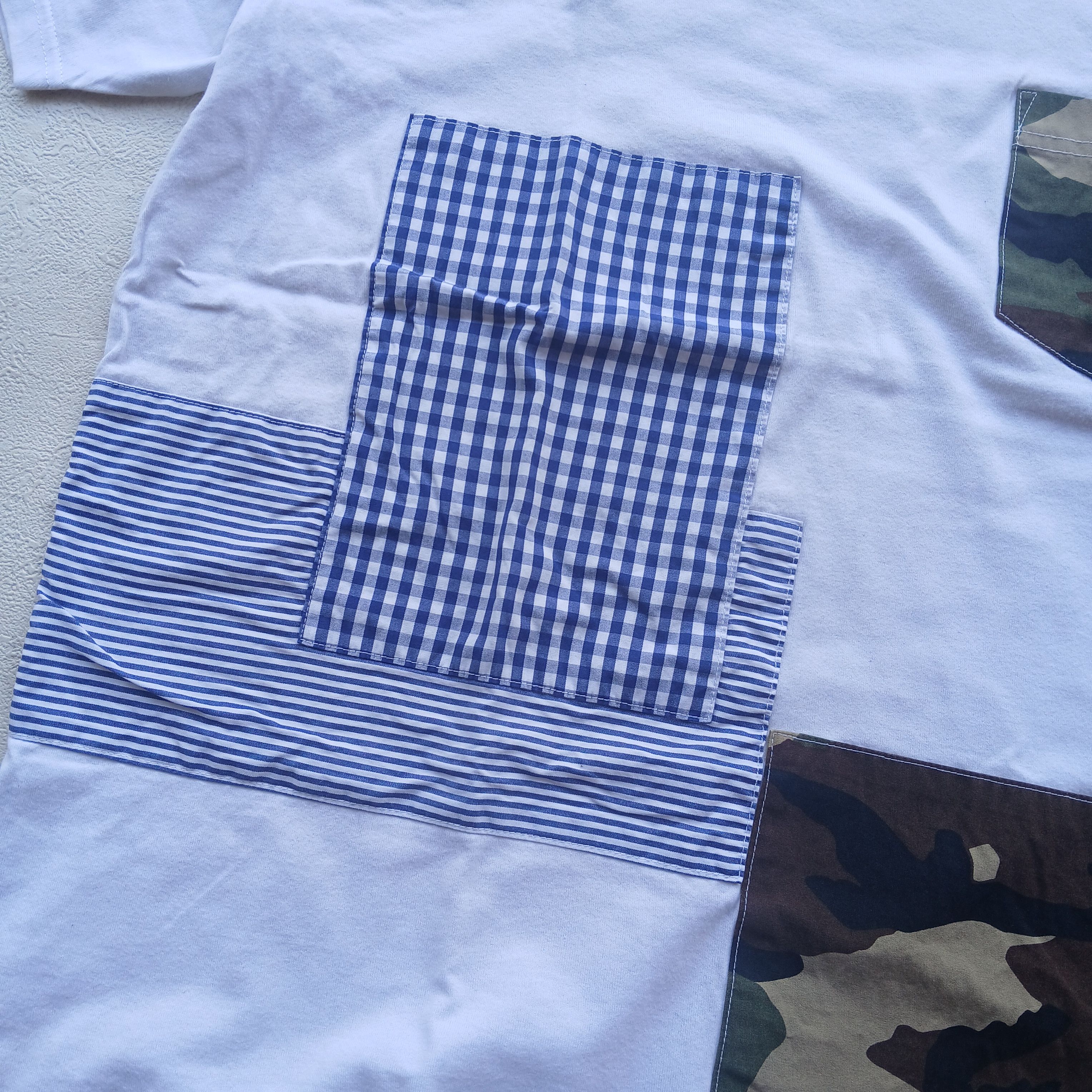 Japanese Brand Sophnet patchwork tee Size US M / EU 48-50 / 2 - 3 Thumbnail