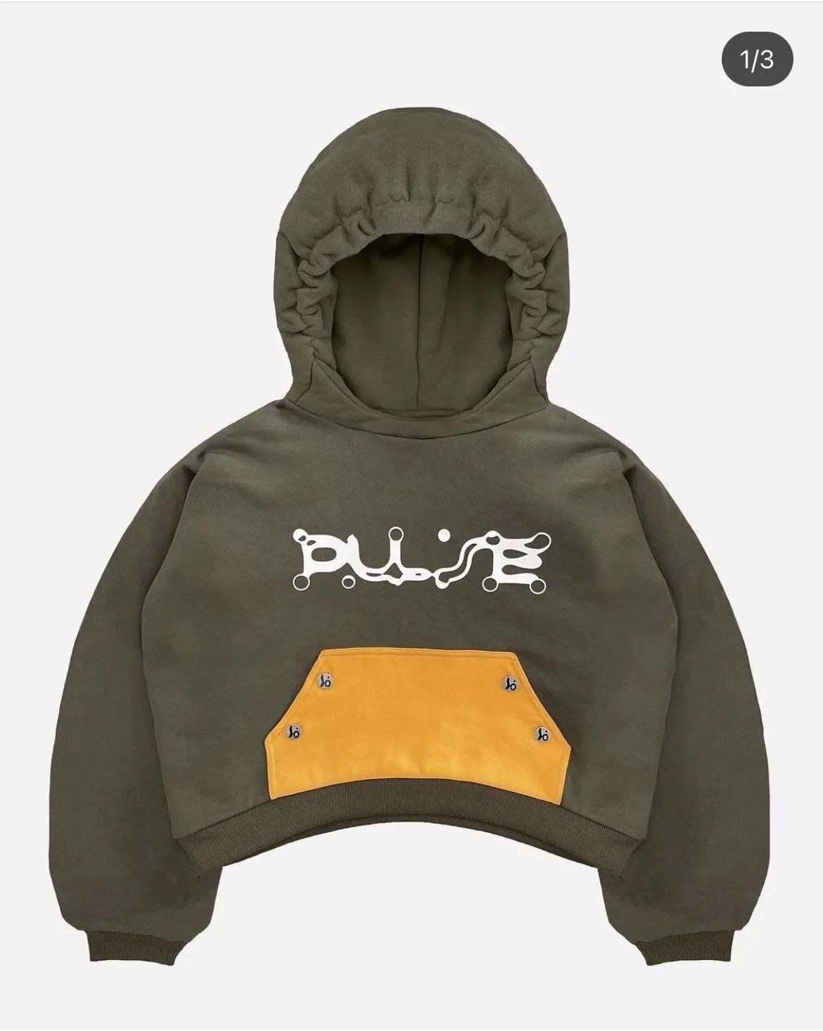 Bad Son BADSON.US PULSE REVERSIBLE BOXY CROPPED HEAVYWEIGHT HOODIE Size US XL / EU 56 / 4 - 3 Thumbnail