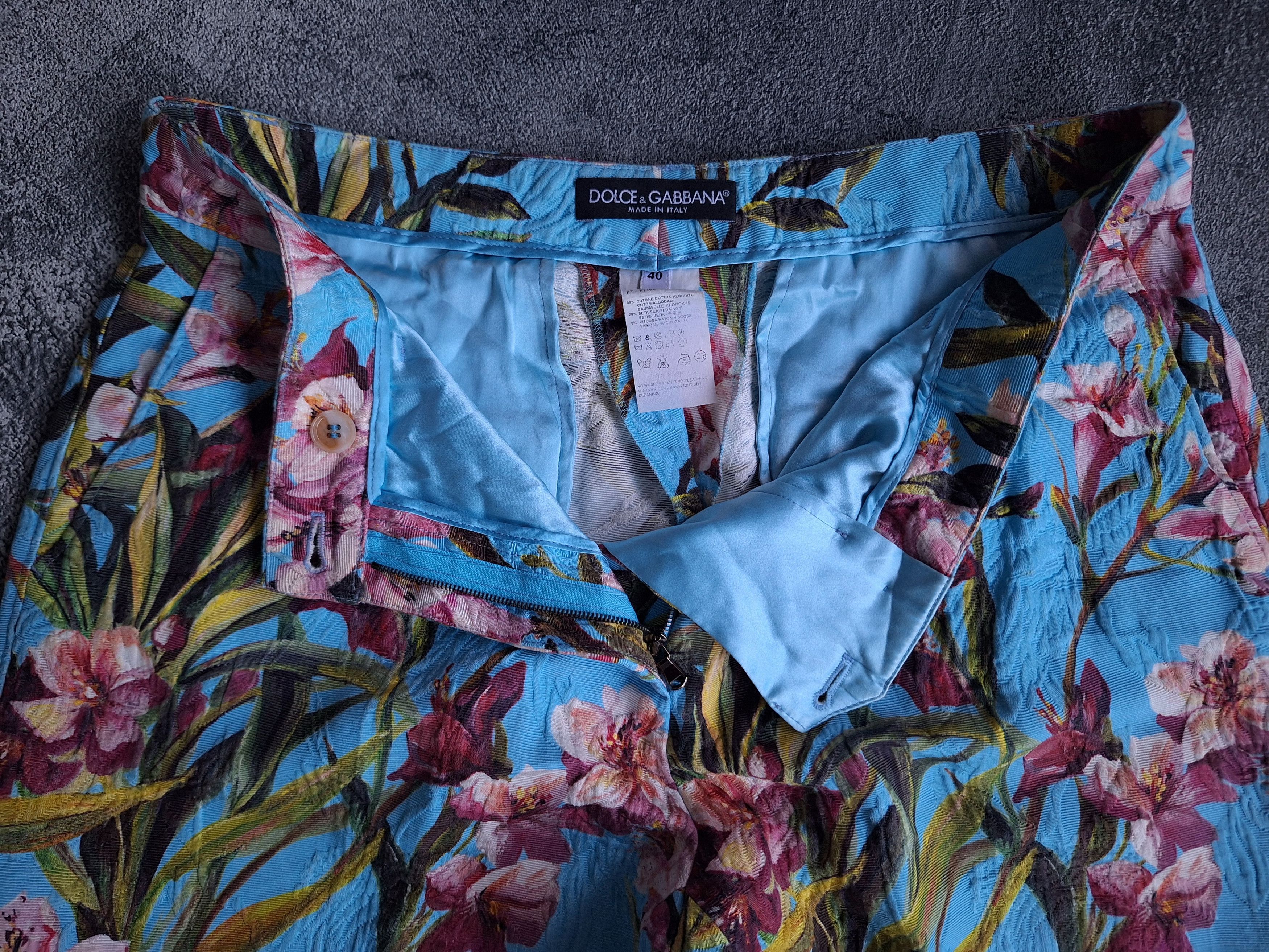 Dolce & Gabbana × If Six Was Nine Dolce Gabbana Floral art Pants Size 31" - 3 Thumbnail