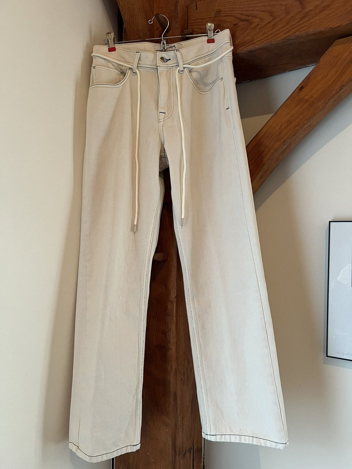 About:Blank about:blank relaxed denim jean - ecru Size US 30 / EU 46 - 2 Thumbnail