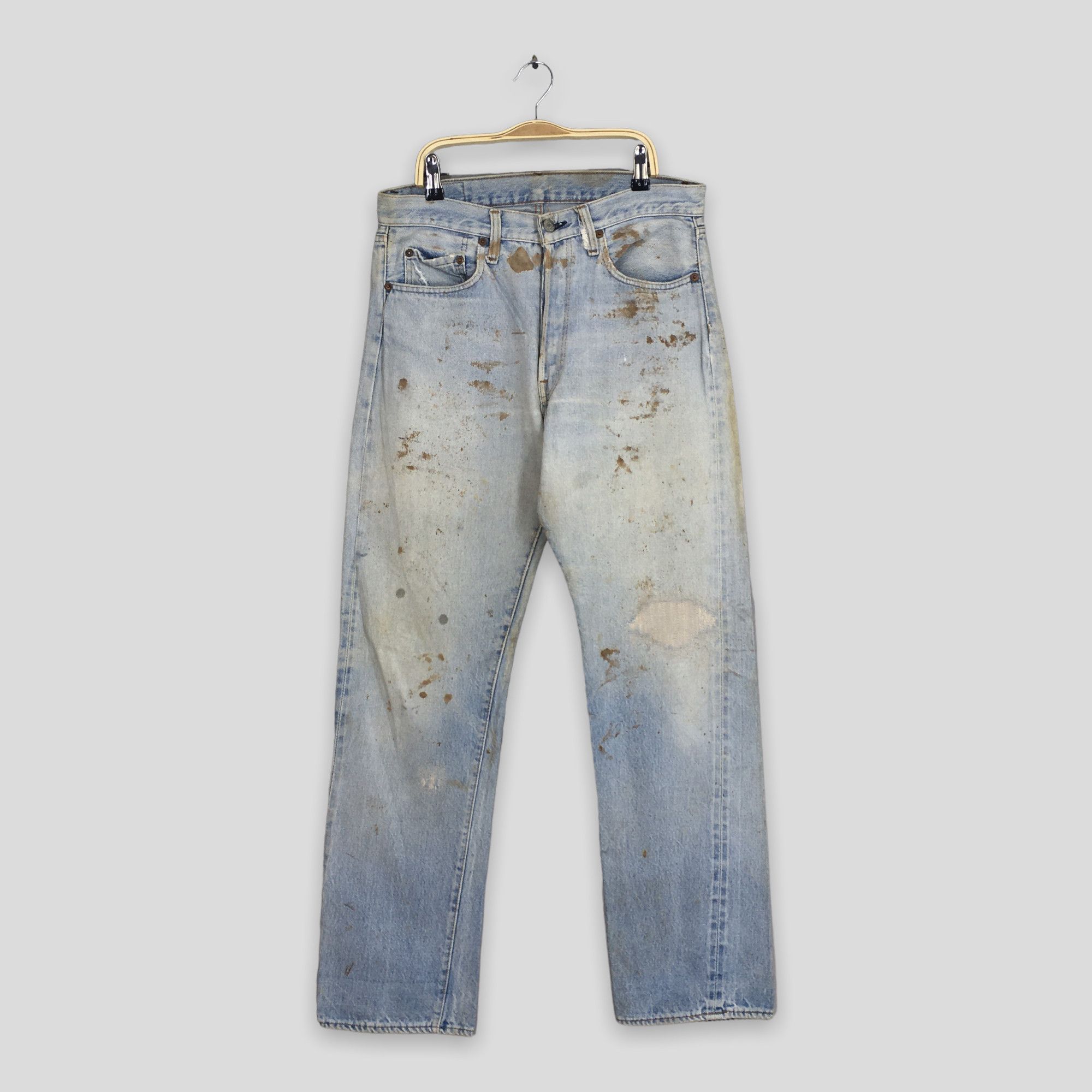 image of Size 30X30 Vintage 1970S Levis 501 Selvedge Jeans in Blue, Men's