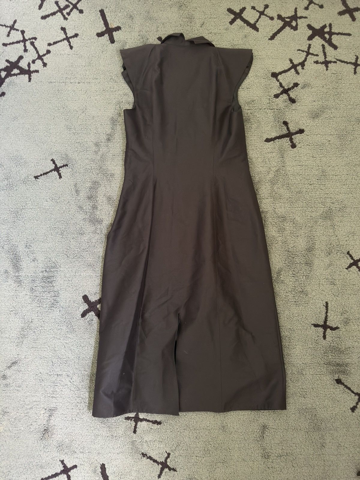 Olivier Theyskens Archive Olivier Theyskens Spring 1999 Collared Dress Vintage Size XL / US 12-14 / IT 48-50 - 2 Thumbnail