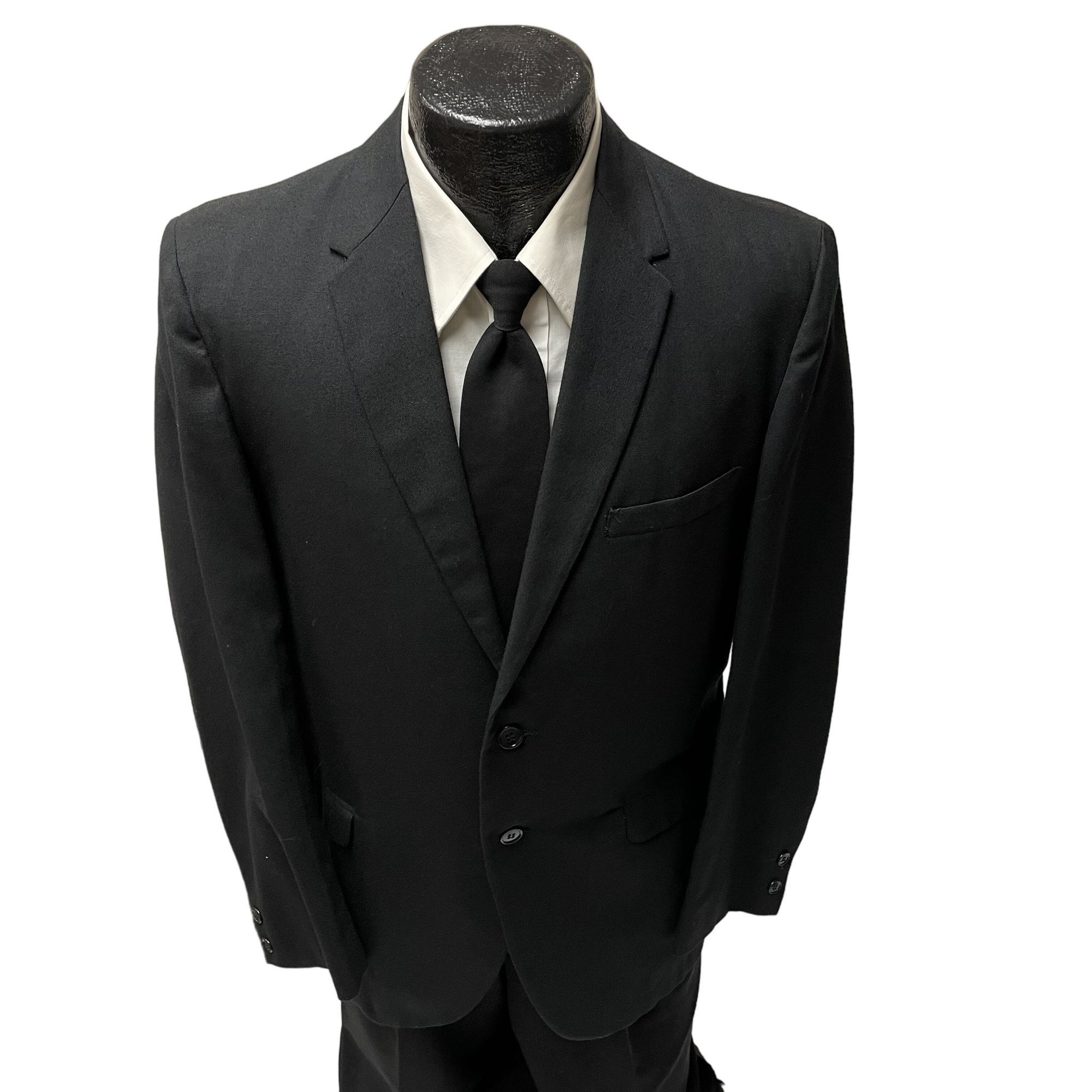 Other Vtg University Row BLACK Sport Coat ROCKABILLY Jacket Size 38R - 1 Thumbnail