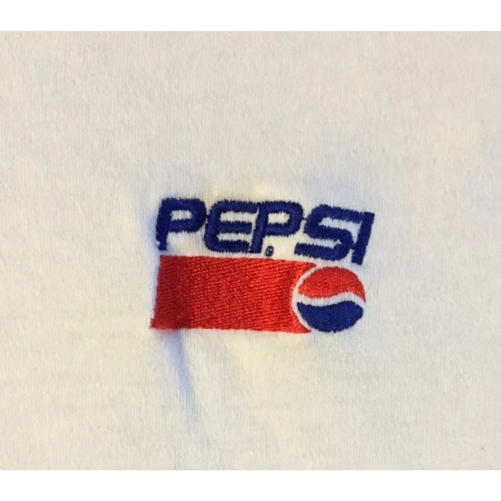 Vintage VINTAGE Pepsi Faded Distressed Polo Shirt L White Truckin' Distressed 90s 80s Coca Cola Coke Drink Grunge USA Men Polo Shirt Size US L / EU 52-54 / 3 - 2 Thumbnail