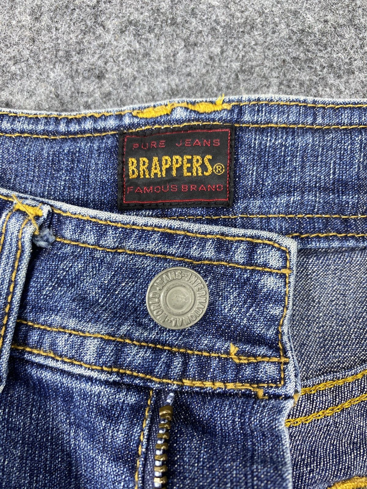 Japanese Brand × Jean Japanese Brand Brappers Flared Blue Jeans - J1033 Size 26" / US 2 / IT 38 - 9 Thumbnail