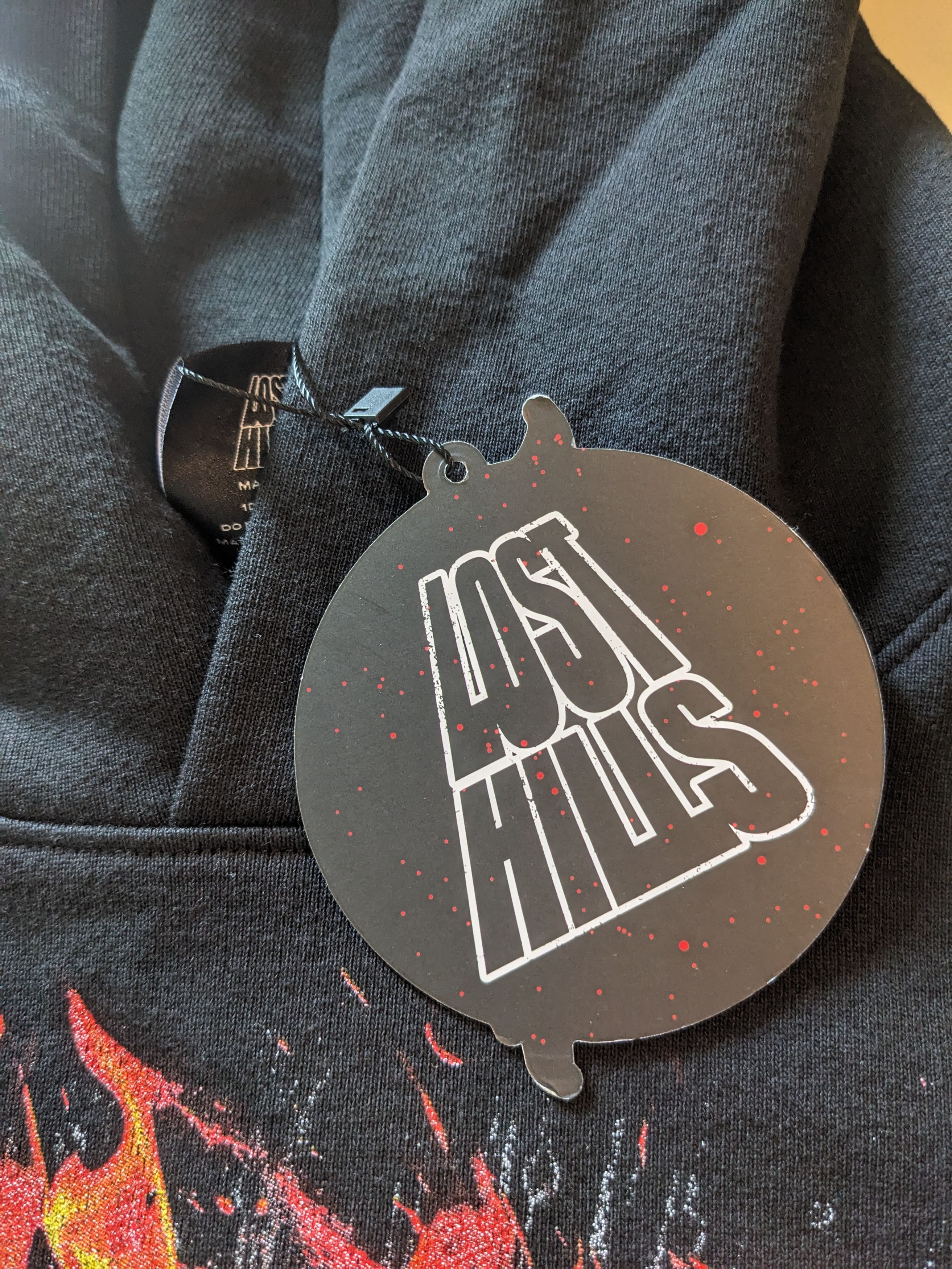 Lost hills Lost Hills Hoodie - Smiling Burn - Black And Red LH4007 Size US XL / EU 56 / 4 - 4 Thumbnail