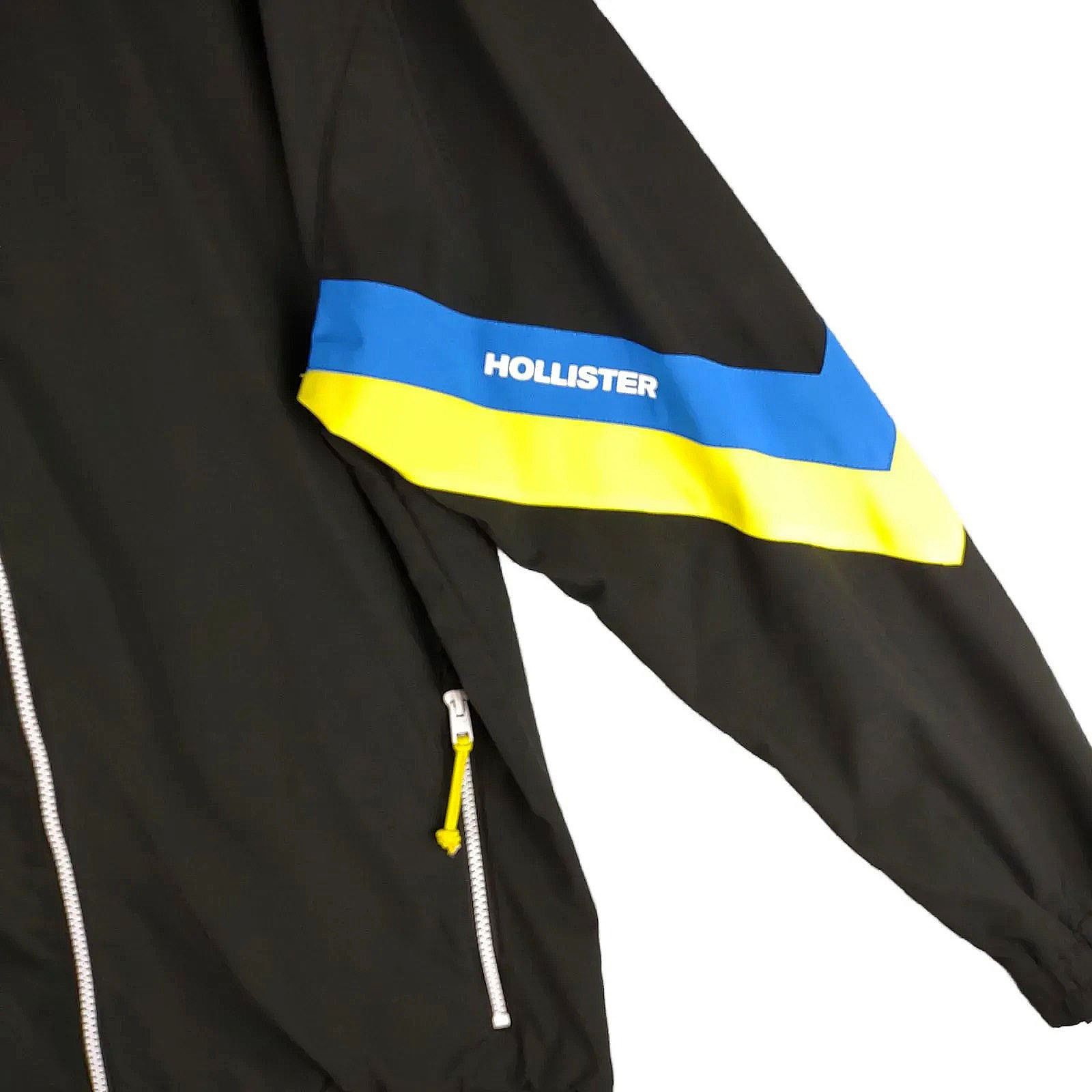 Hollister HOLLISTER Epic Flex Men's Black Full Zip Windbreaker Jacket Size US XL / EU 56 / 4 - 3 Thumbnail
