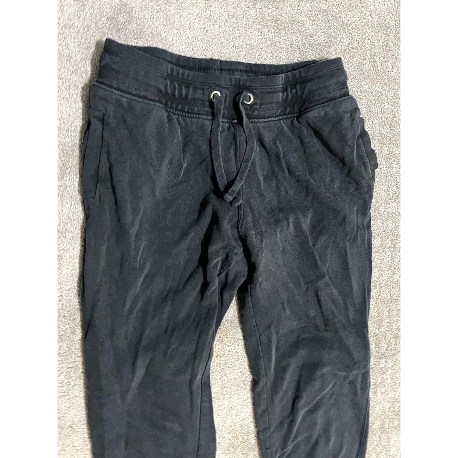 Gap VINTAGE Gap Womens Lounge Pants SweatPants Black Solid Size Small Casual Winter Size 28" / US 6 / IT 42 - 2 Thumbnail