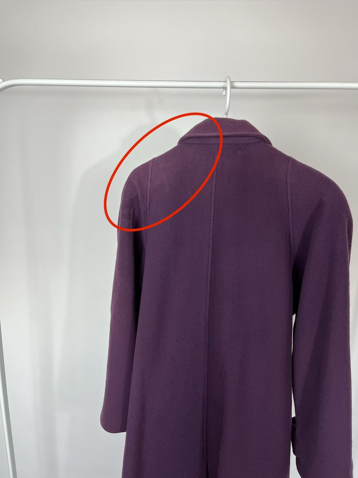 Other Cashmere Wool Coat Purple Women Made in Austria Warm Coat Size L / US 10 / IT 46 - 17 Thumbnail