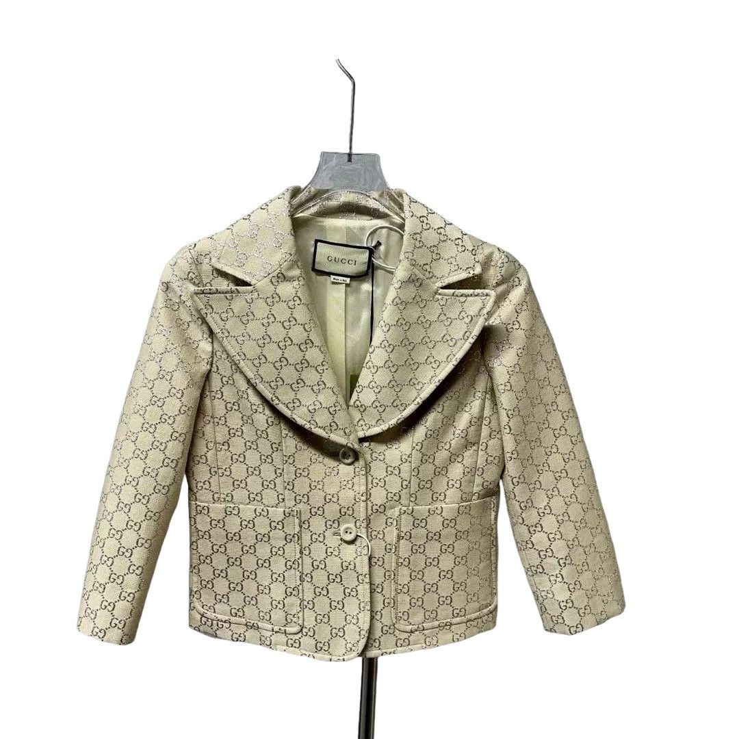 Gucci Gucci Silver Monogram GG Blazer Size 36 Size XS / US 0-2 / IT 36-38 - 1 Thumbnail