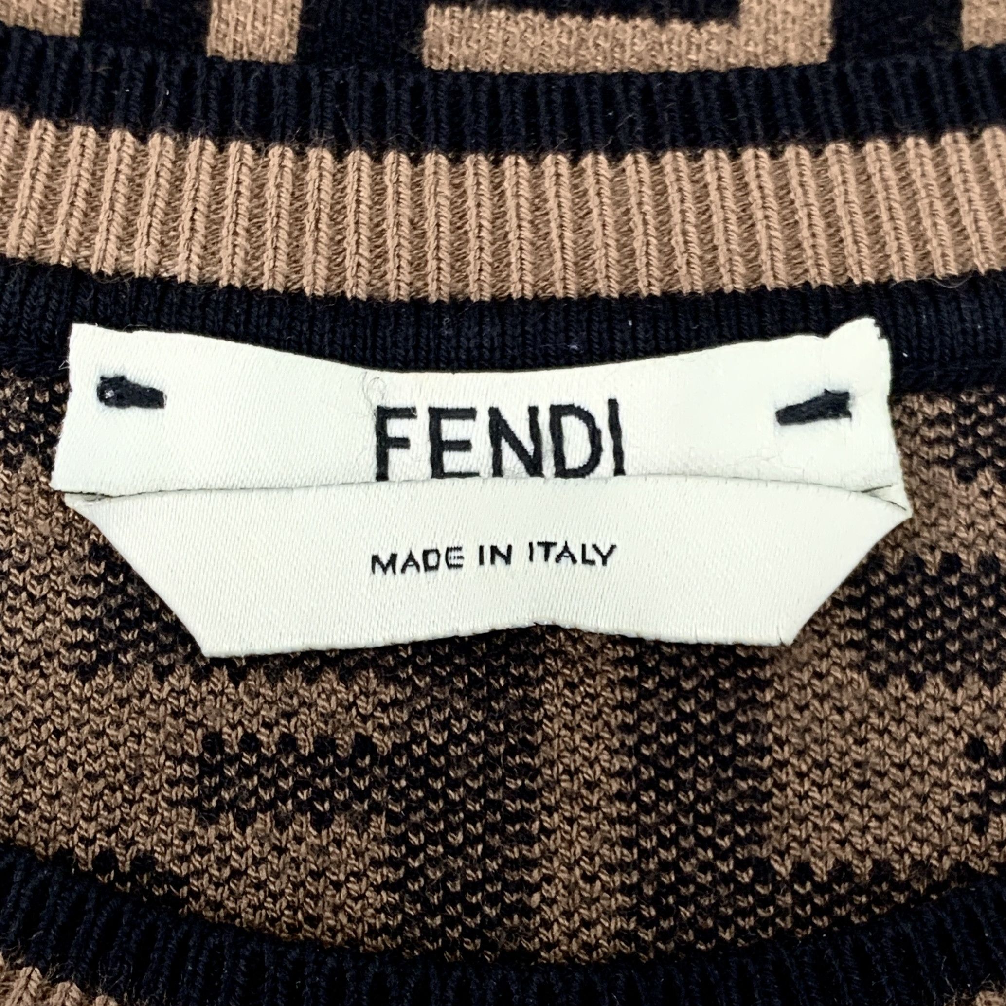 Fendi Fendi Full-Print Logo Sweatshirt (Size S) Size S / US 4 / IT 40 - 2 Thumbnail