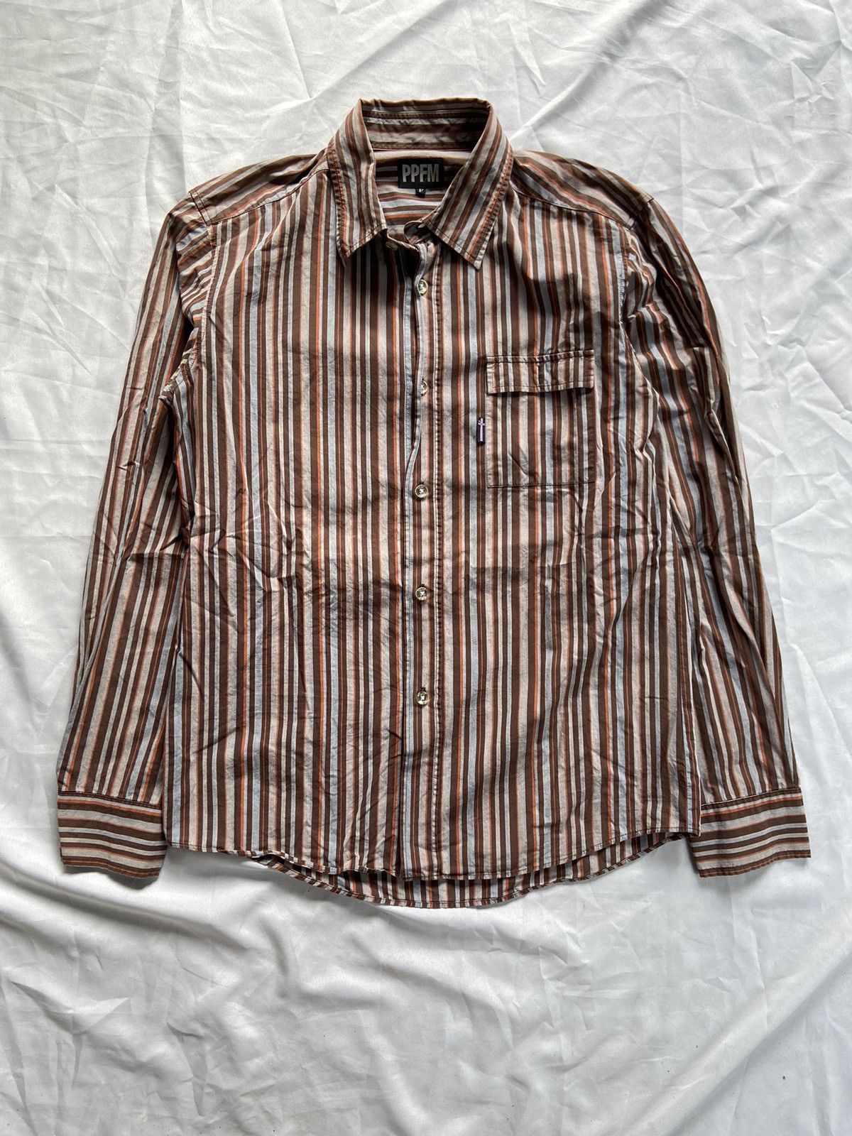 PPFM JIZOST BATSU 2 IN 1 PPFM CASUAL STRIPED BUTTON DOWN SHIRT Size US S / EU 44-46 / 1 - 12 Thumbnail