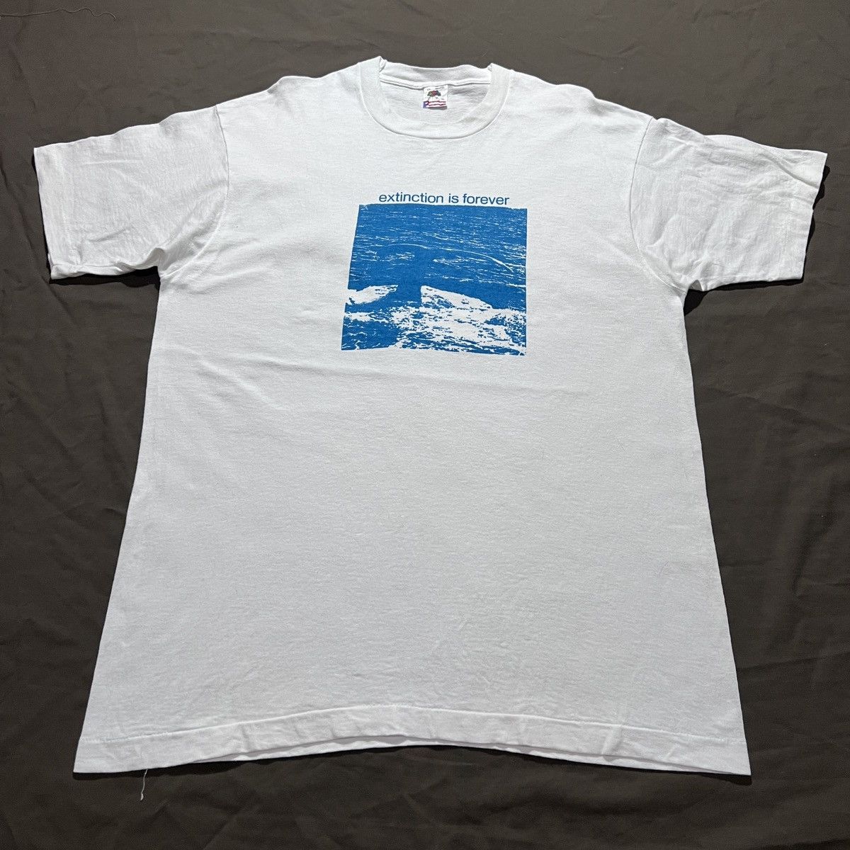Vintage Vintage 90s Extinction is Forever Whale animal art graphic Size US XL / EU 56 / 4 - 2 Thumbnail