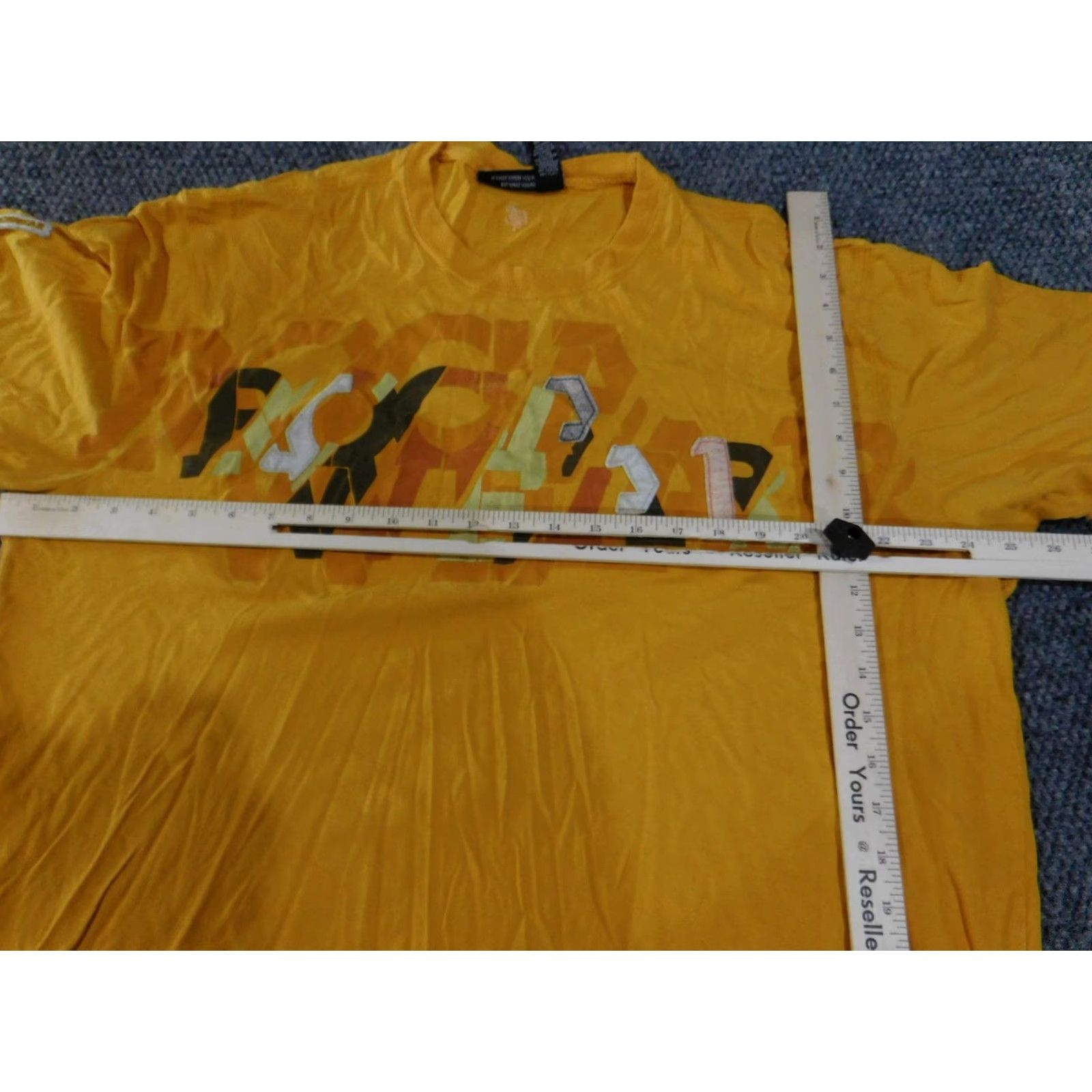 Rocawear Rocawear Shirt Mens XL Yellow Graphic Hip Hop Streetwear Camo Letters T Shirt Size US XL / EU 56 / 4 - 6 Thumbnail