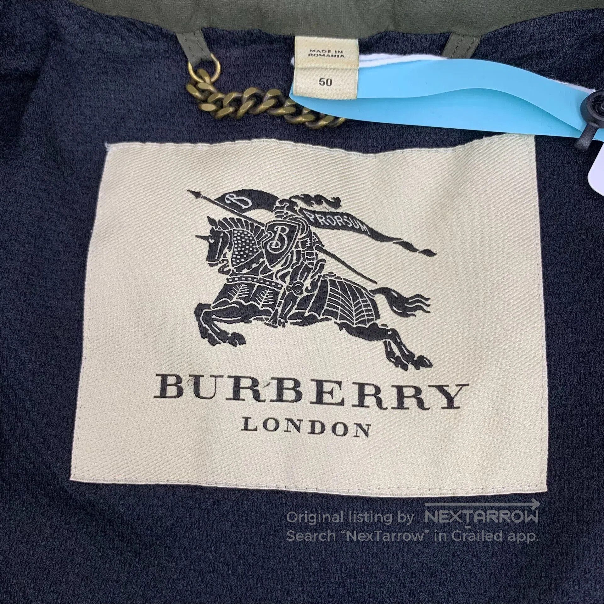 Burberry Burberry Military Green Belted Trench Coat. Size US L / EU 52-54 / 3 - 5 Thumbnail