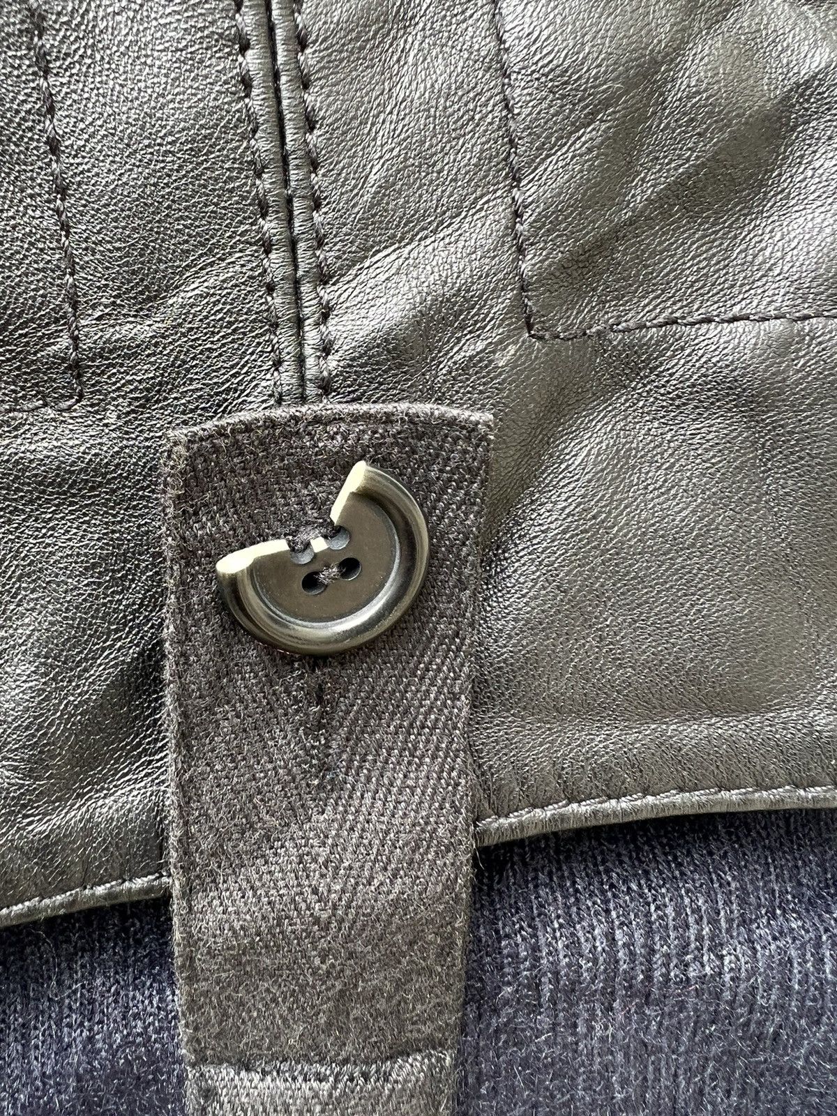 Dirk Bikkembergs × Vintage Vintage 90s DIRK BIKKEMBERGS Detachable Linig Leather Vest Size US M / EU 48-50 / 2 - 18 Thumbnail