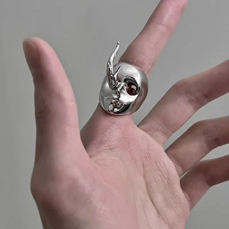 Jewelry Rare Jewelry Rings Open Size Chrome Ring (Size 7-13) Size ONE SIZE - 4 Thumbnail