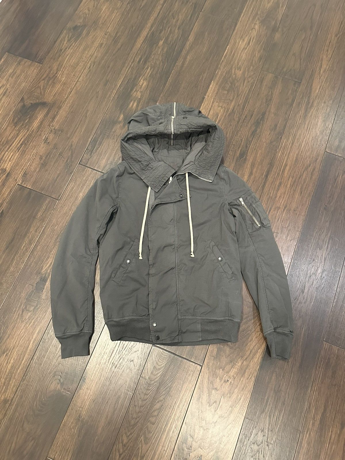 image of Rick Owens Drkshdw Jacket in Grey, Men's (Size Small)