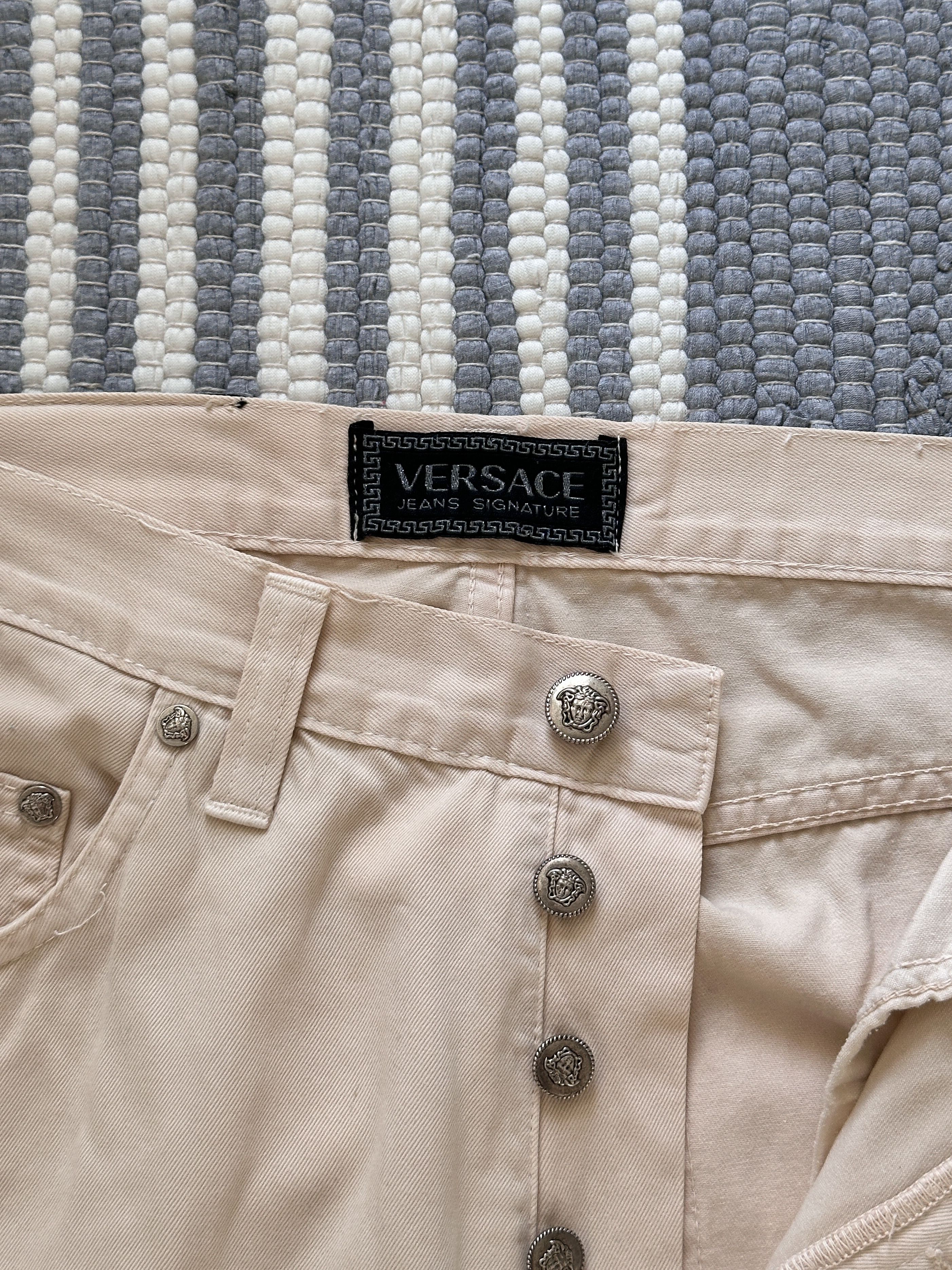 Versace Vintage Versace Jeans Couture Beige Pants Trousers Size US 30 / EU 46 - 5 Thumbnail