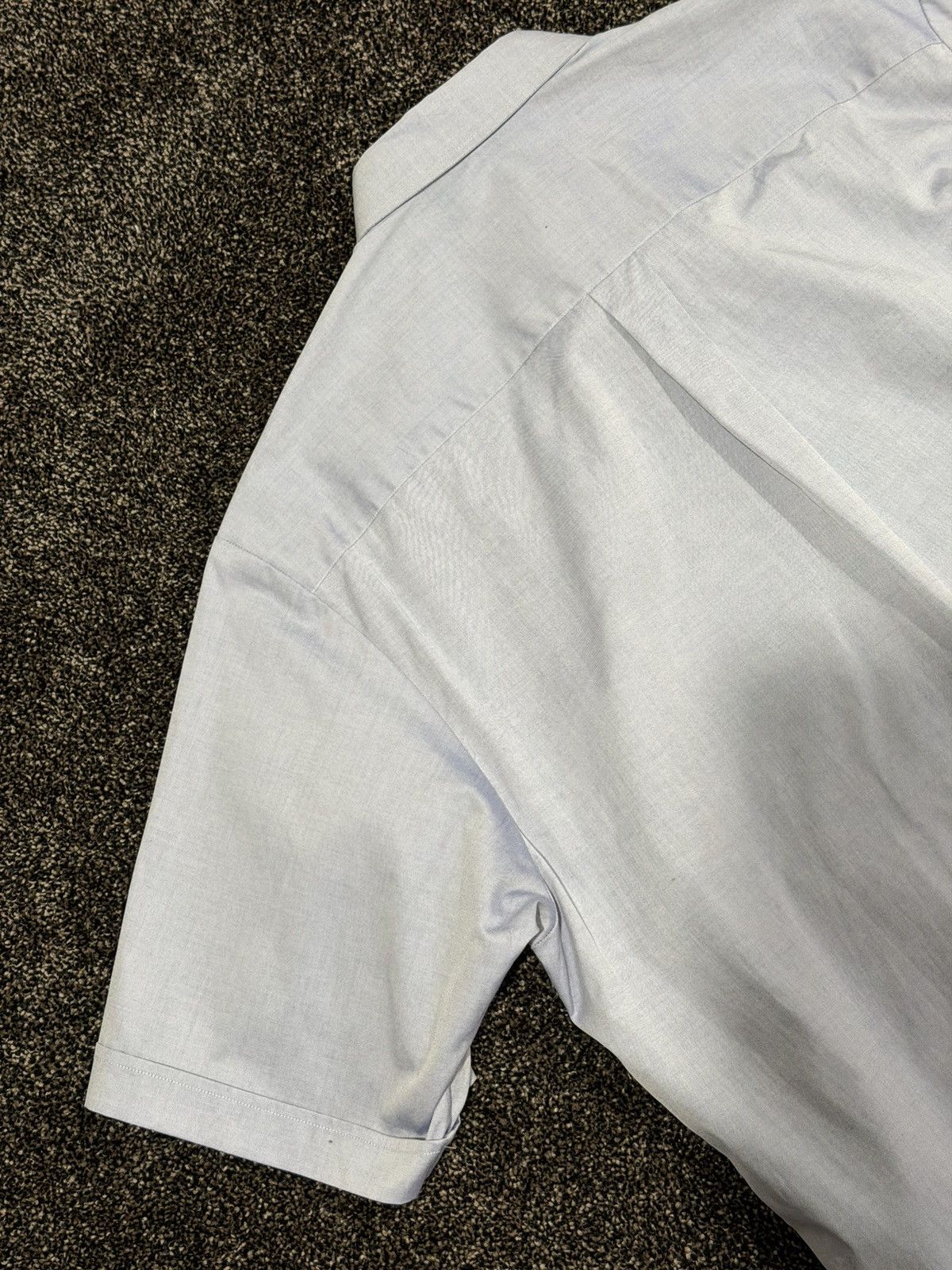 Adidas × Gucci Gucci x Adidas Light Blue / Gray Logo Oxford Button Up Shirt Size US M / EU 48-50 / 2 - 10 Thumbnail