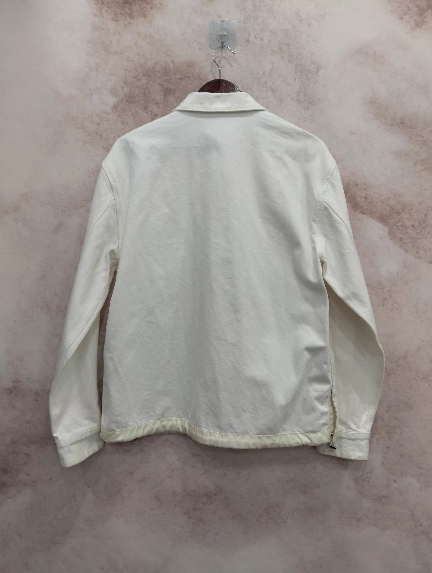 Dior Dior x Sacai White Embroidered Logo DenimJacket 50 Size US M / EU 48-50 / 2 - 2 Thumbnail