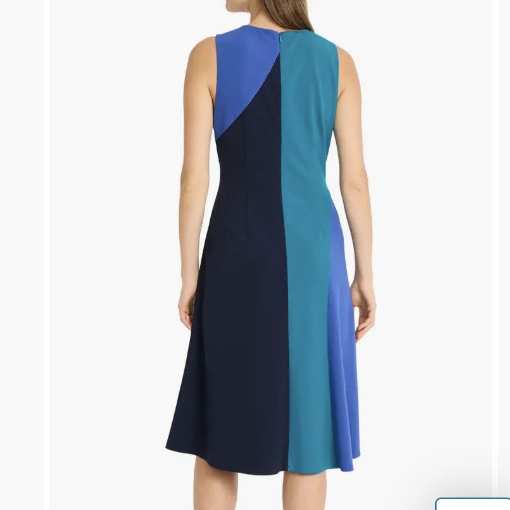 MAGGY LONDON Colorblock Midi Dress Size S / US 4 / IT 40 - 10 Thumbnail
