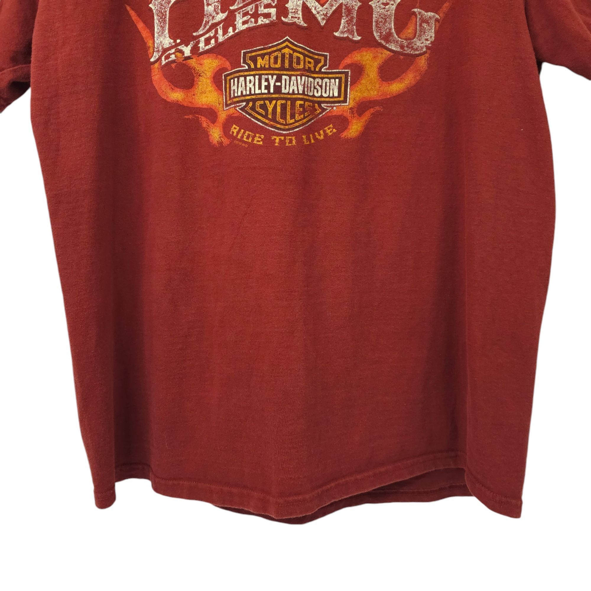Harley Davidson Harley Davidson T Shirt Mens L Double Sided Ride To Live Size US L / EU 52-54 / 3 - 11 Thumbnail
