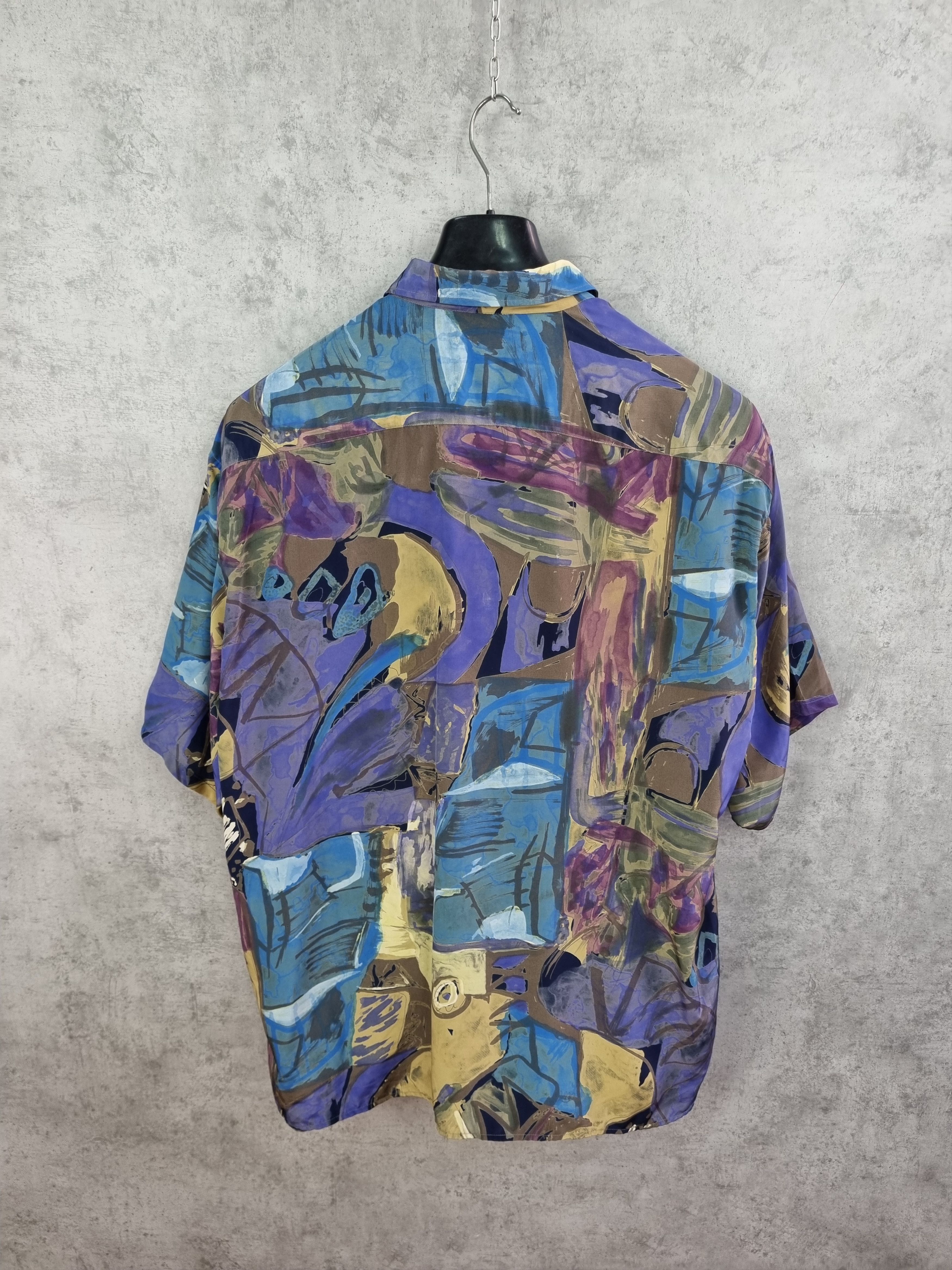 Other 90s Vintage Abstract Design Shirt Feels like SILK Dior Size US XXL / EU 58 / 5 - 19 Thumbnail