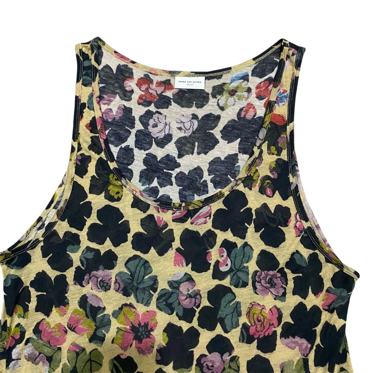 Dries Van Noten Dries Van Noten SS14 Floral Dress Asymmetric Hem Size S / US 4 / IT 40 - 4 Thumbnail
