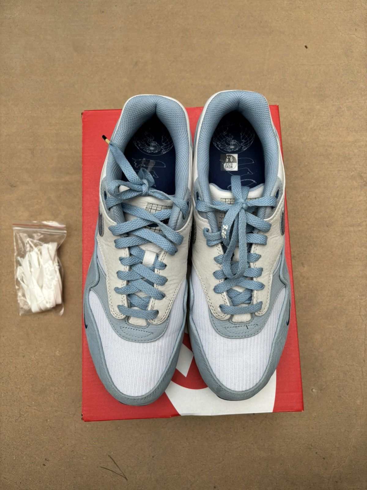 Nike Nike Air Max 1 Premium - Blue Print Size US 9.5 / EU 42-43 - 4 Thumbnail