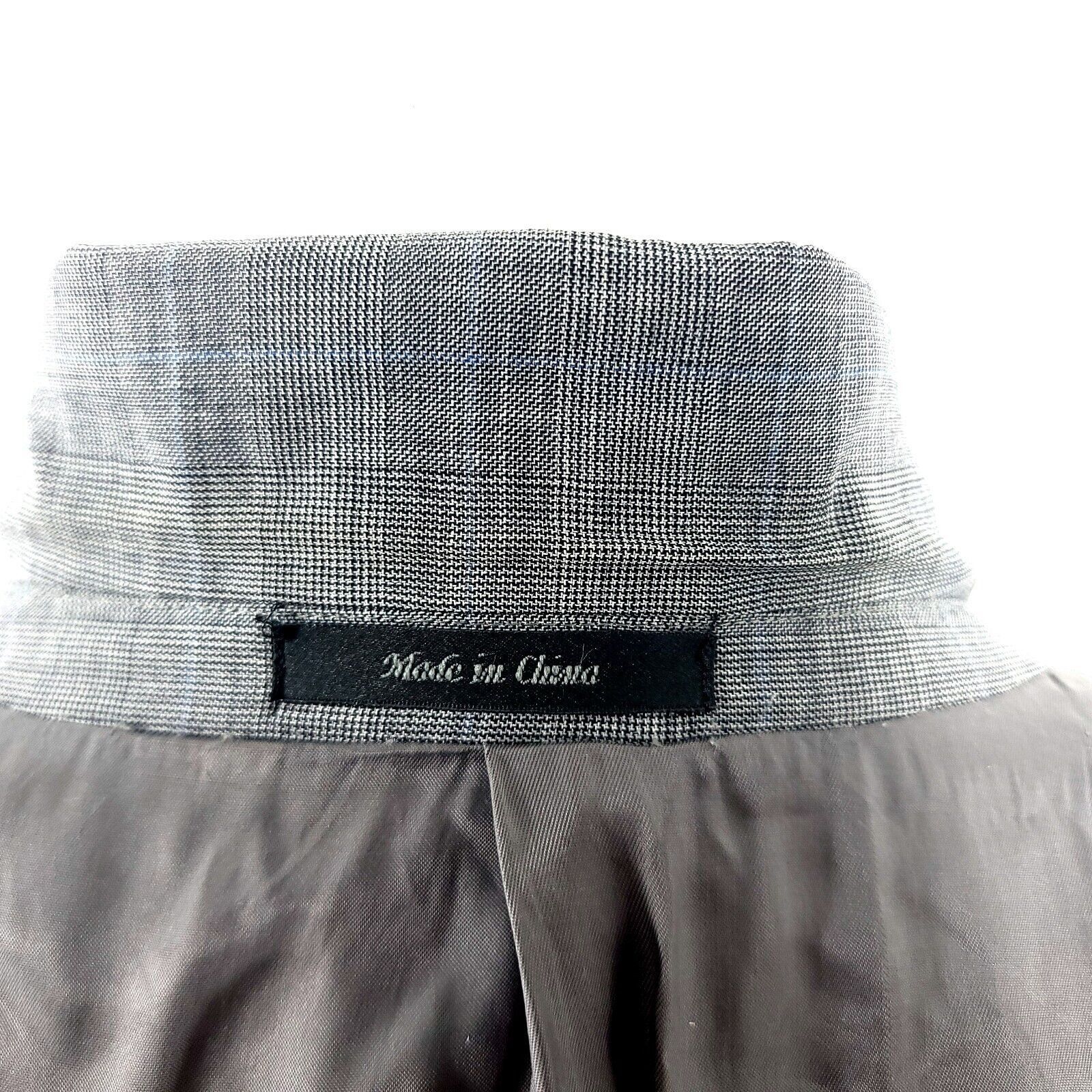 Lauren Ralph Lauren Lauren Ralph Lauren Wool 2 Button Blazer 48L Gray Glen Plaid Size 48L - 11 Thumbnail