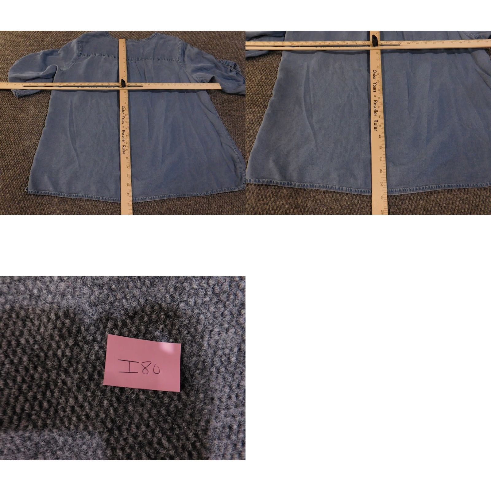 Jones New York Jones New York blouse Womens XL blue denim zip pocket Cap Sleeve V-Neck 3/4 Sleeve Regular Stretch Pockets Classic Size XL / US 12-14 / IT 48-50 - 9 Thumbnail